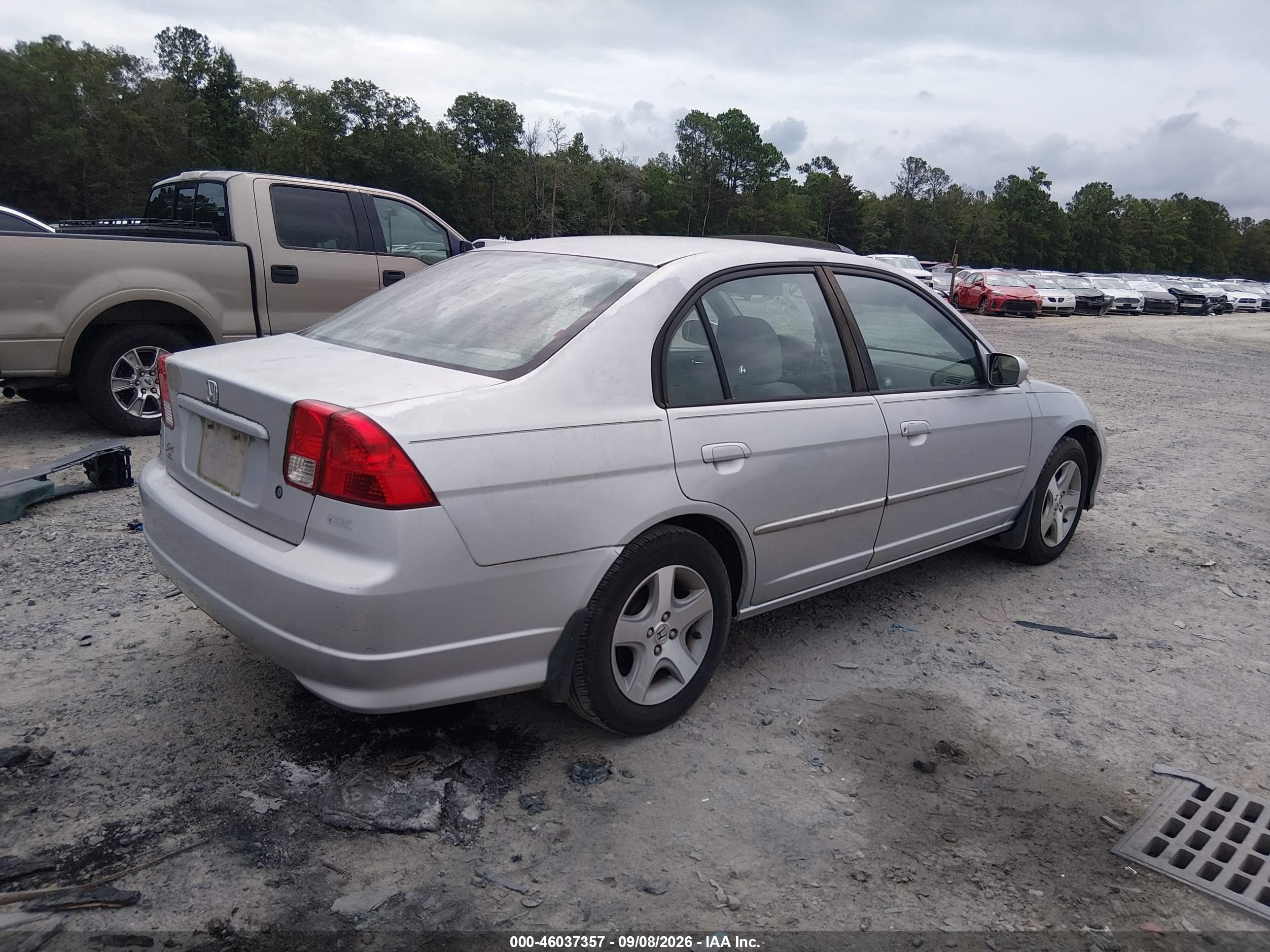2004 Honda Civic Ex Silver vin: 2HGES26774H516102