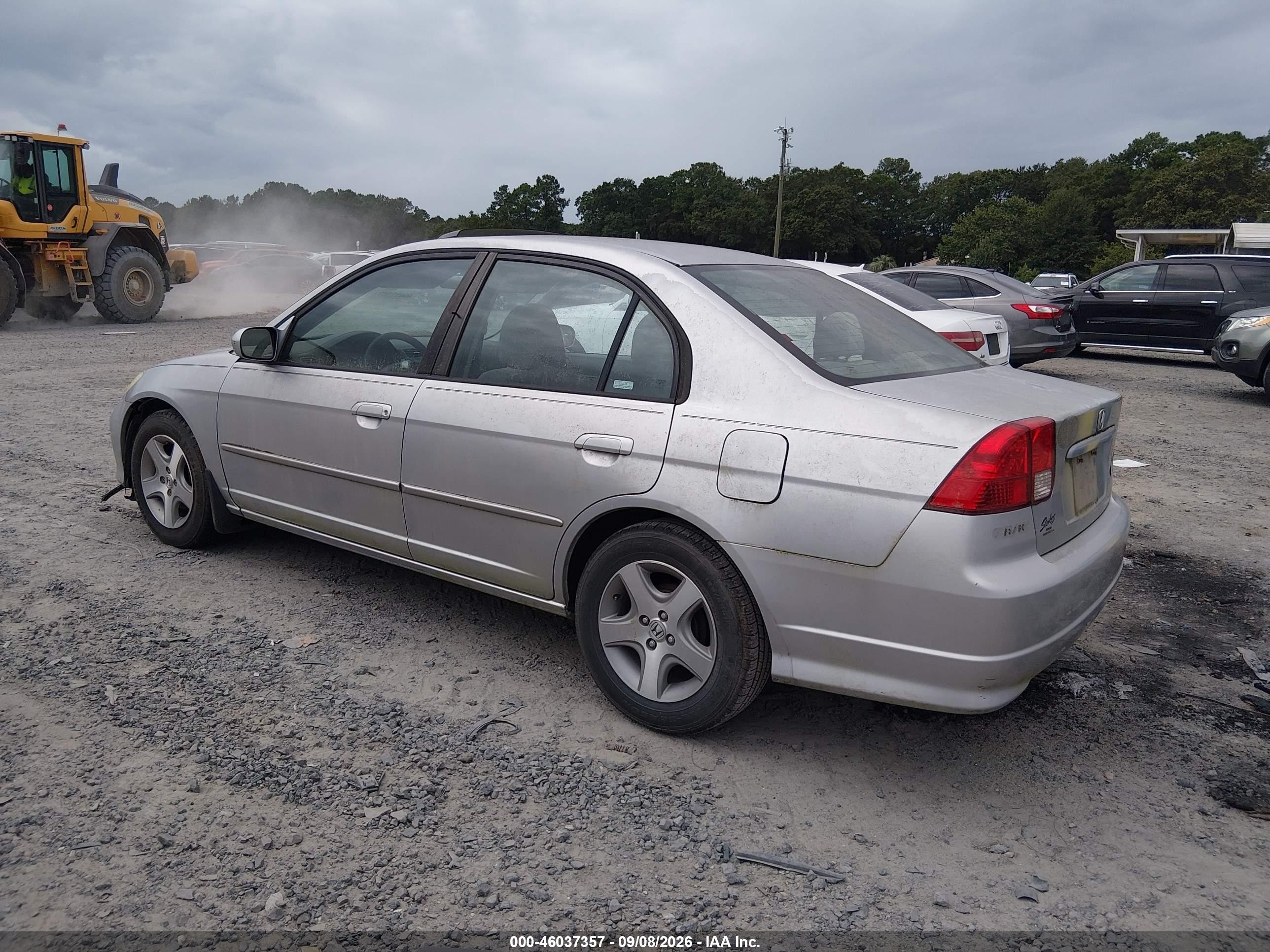 2004 Honda Civic Ex Silver vin: 2HGES26774H516102