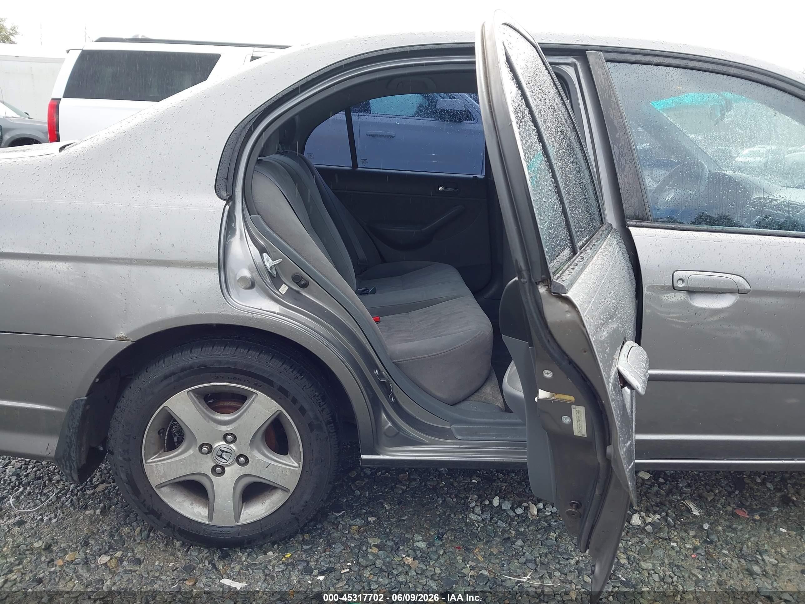 2004 Honda Civic Ex Gray vin: 2HGES26774H591348