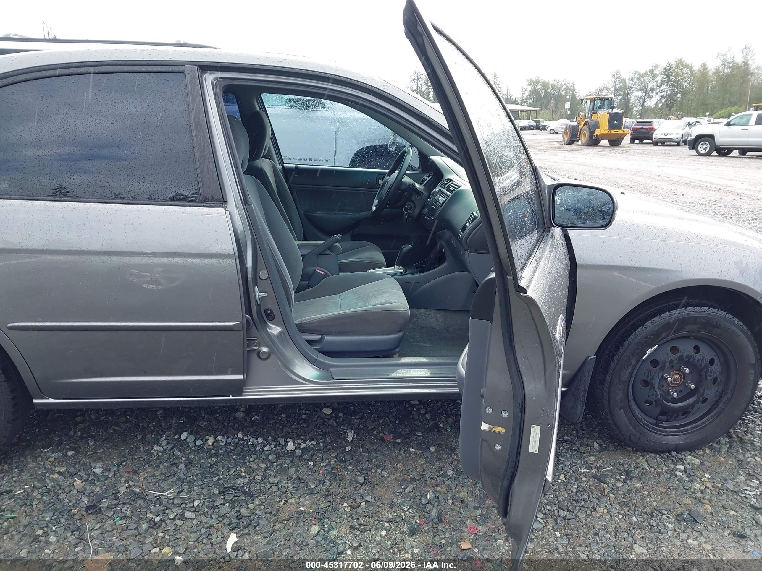 2004 Honda Civic Ex Gray vin: 2HGES26774H591348
