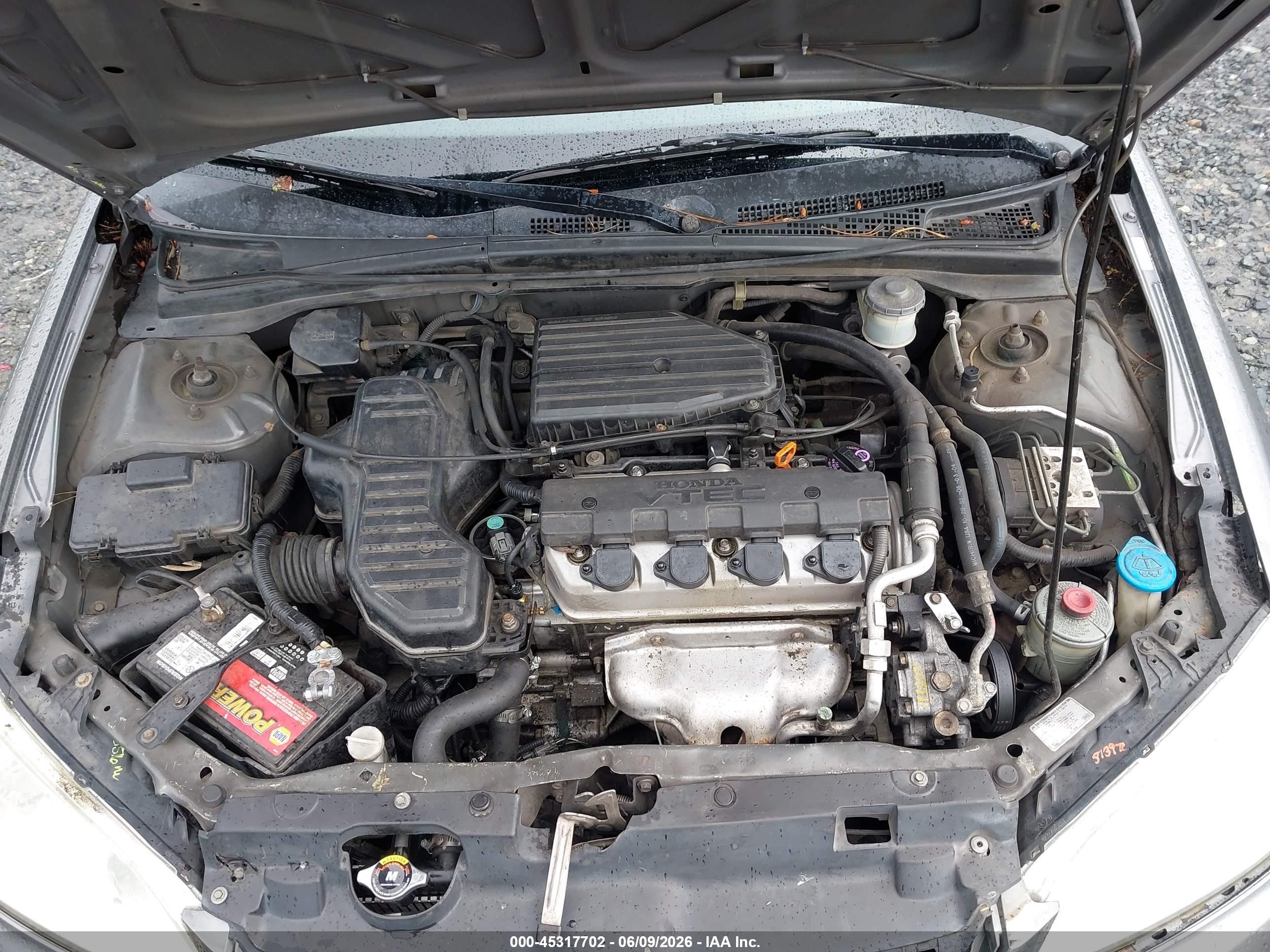 2004 Honda Civic Ex Gray vin: 2HGES26774H591348