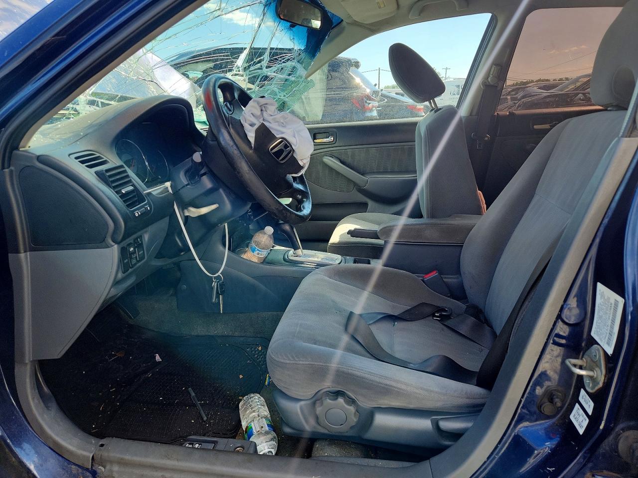 2005 Honda Civic Ex Blue vin: 2HGES26775H520006