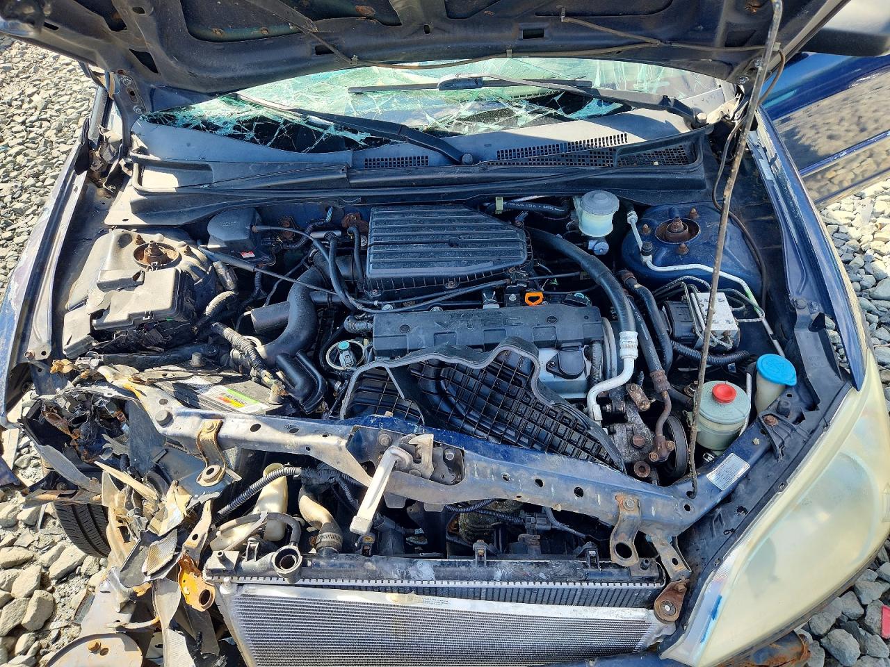 2005 Honda Civic Ex Blue vin: 2HGES26775H520006