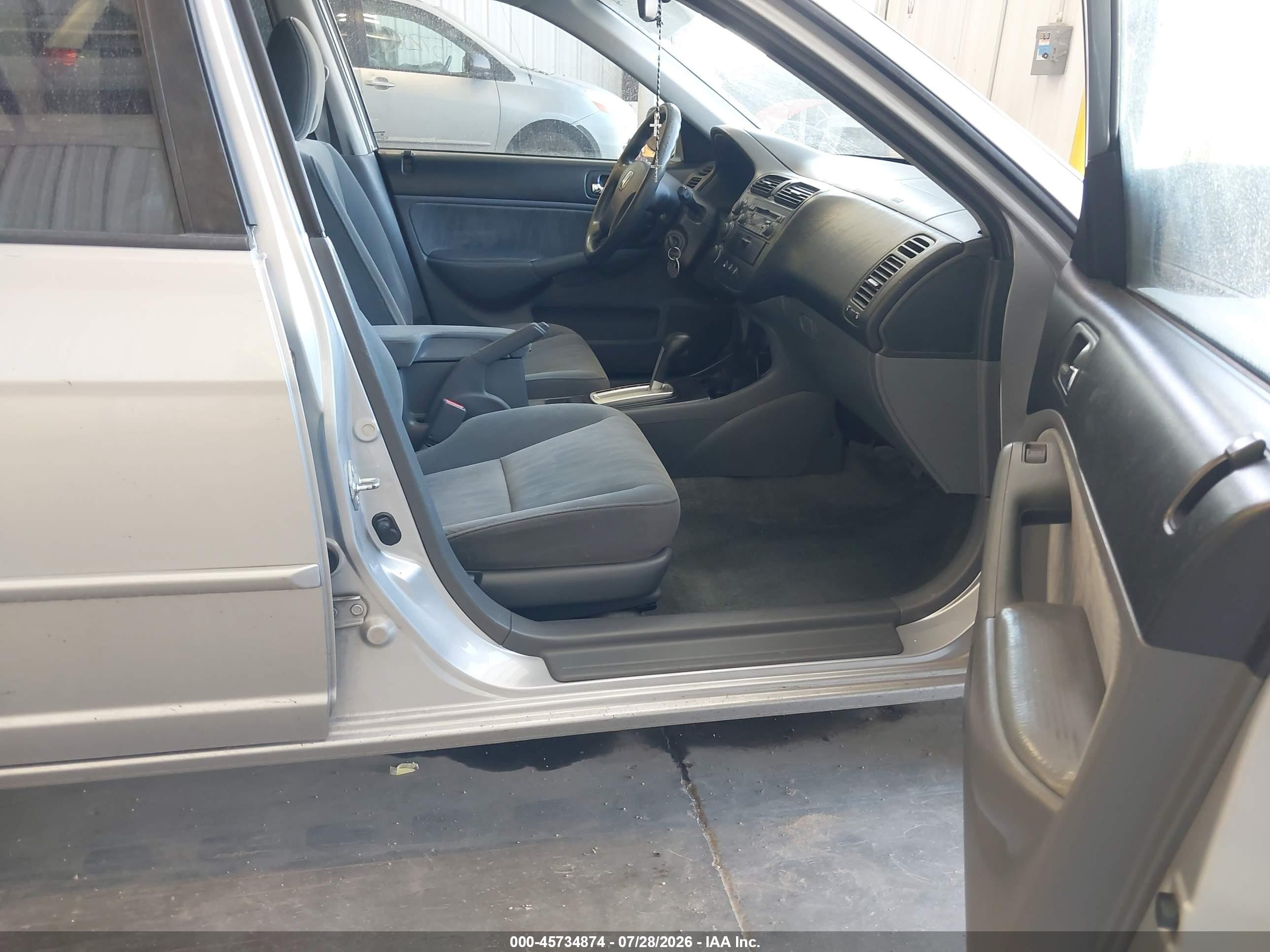 2005 Honda Civic Ex Silver vin: 2HGES26775H547223