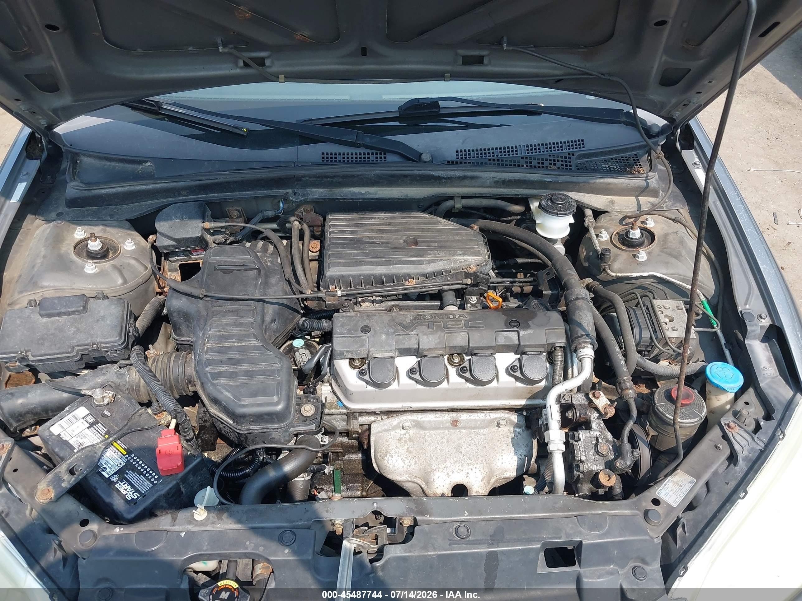 2005 Honda Civic Ex Серый vin: 2HGES26775H563356