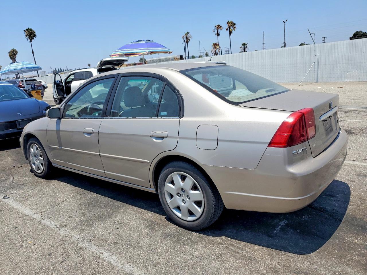 2001 Honda Civic Ex Tan vin: 2HGES26781H543787