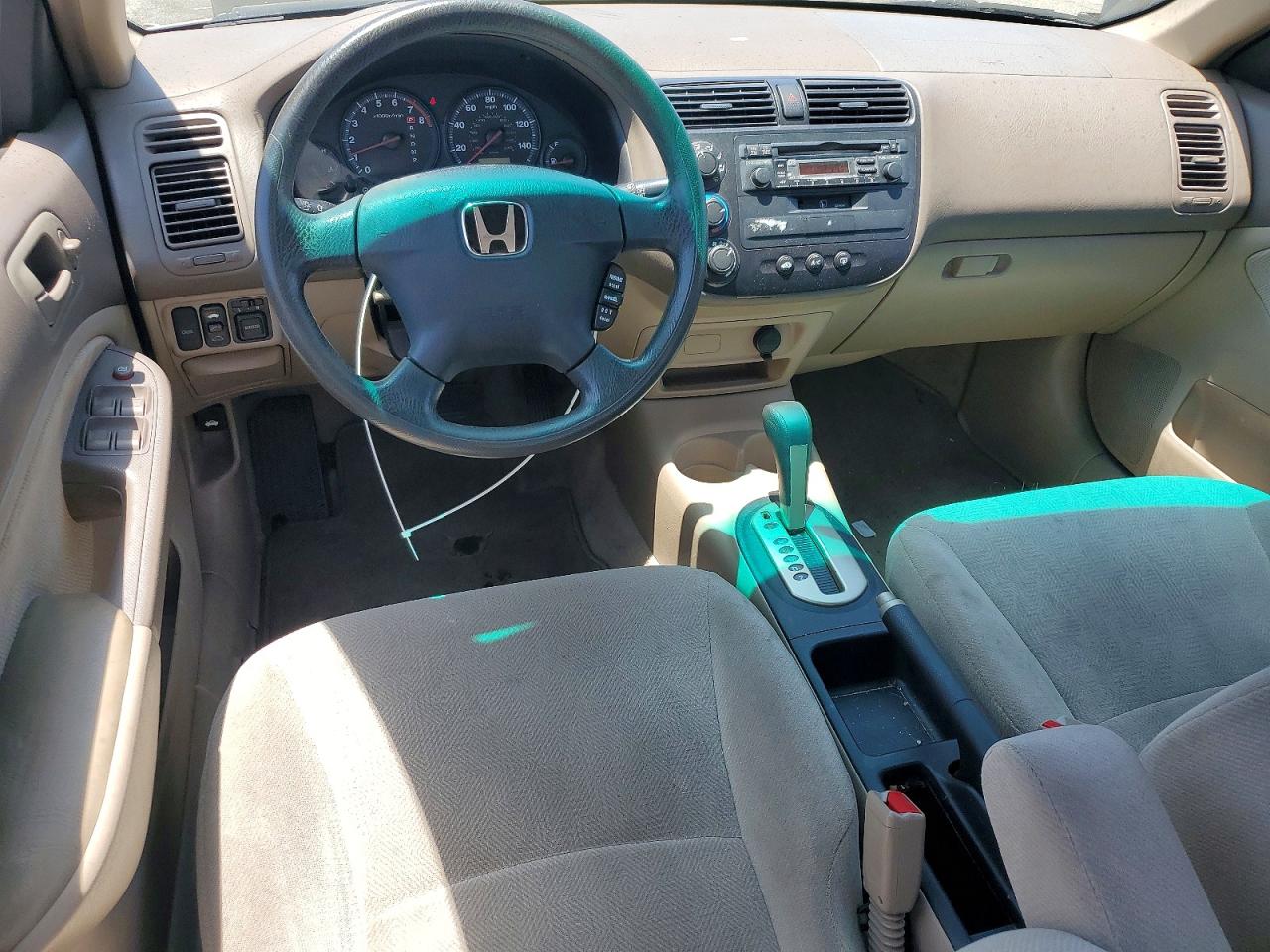 2001 Honda Civic Ex Tan vin: 2HGES26781H543787