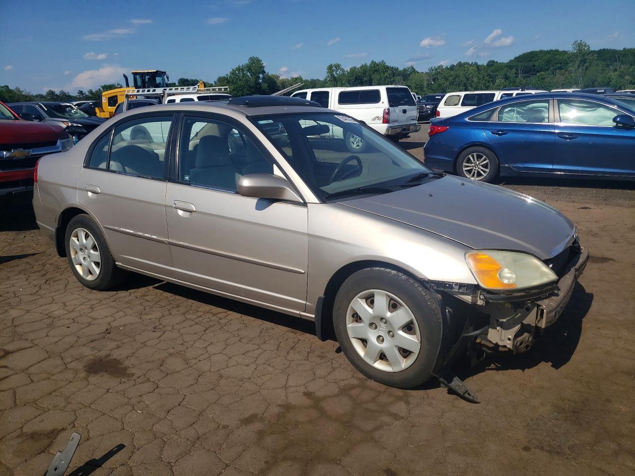 2002 Honda Civic Ex Tan vin: 2HGES26782H509639