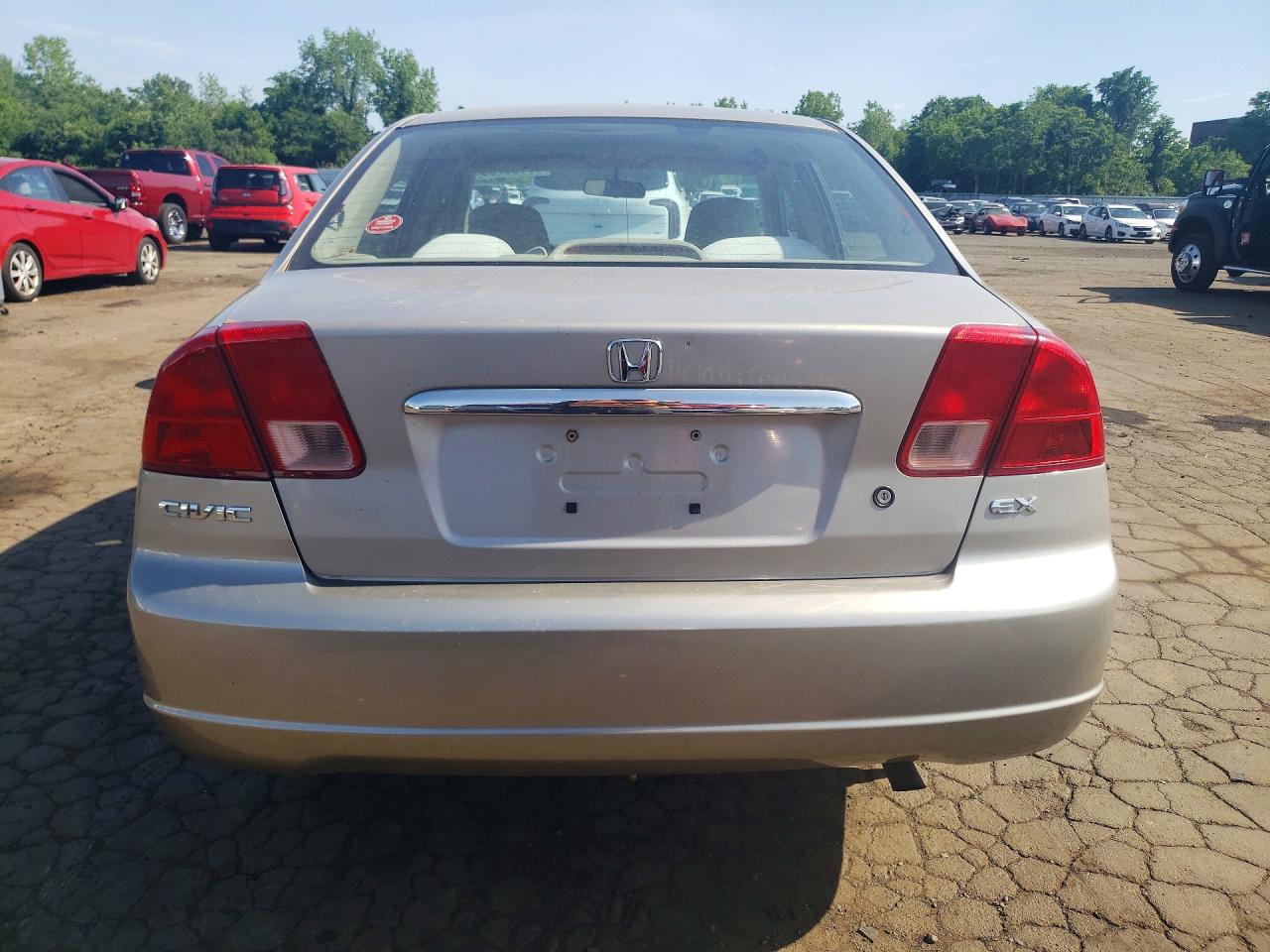 2002 Honda Civic Ex Tan vin: 2HGES26782H509639