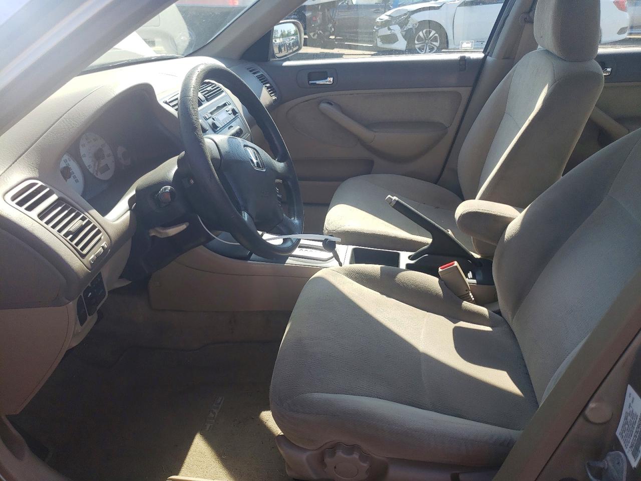 2002 Honda Civic Ex Tan vin: 2HGES26782H509639