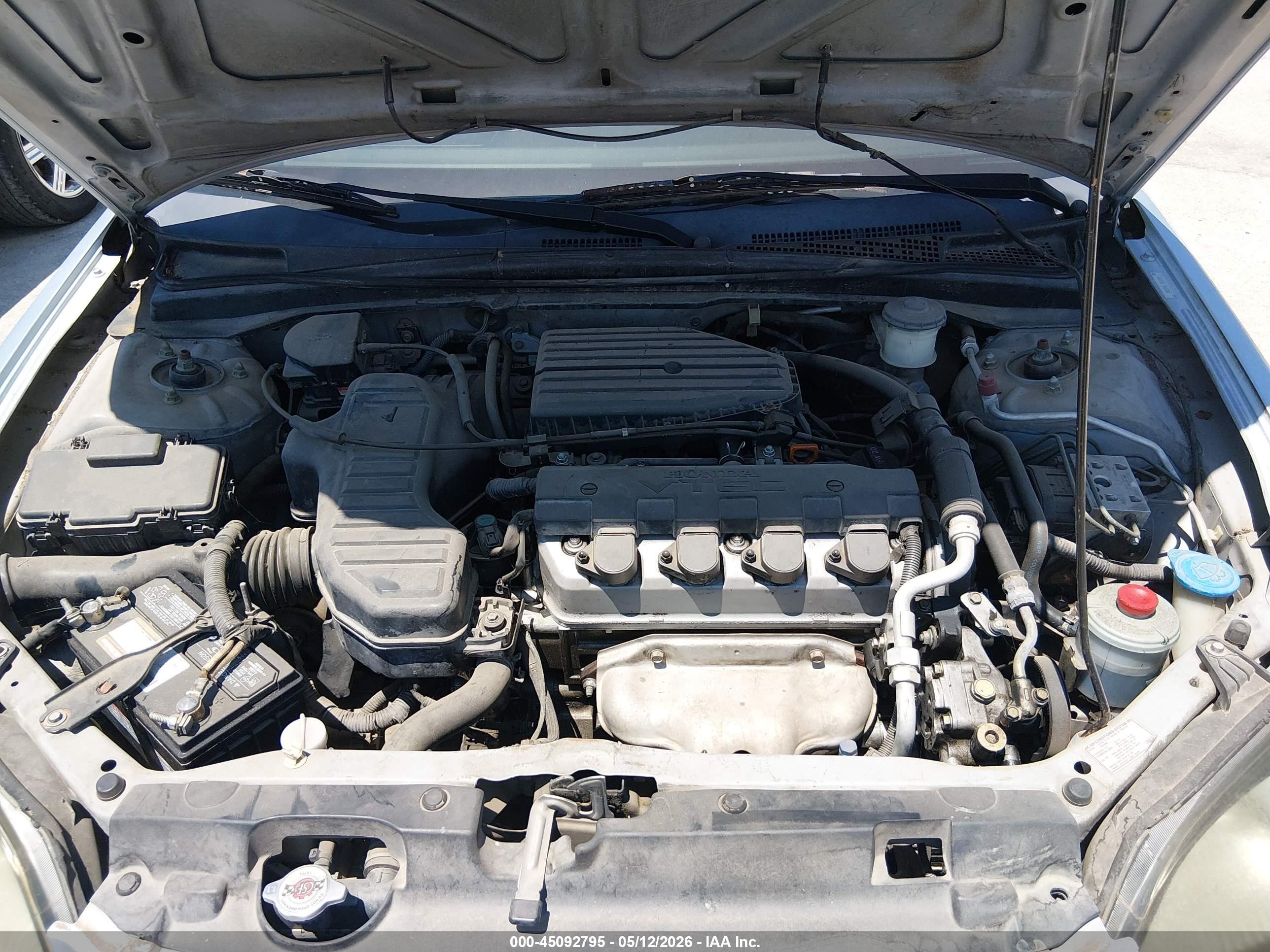 2003 Honda Civic Ex Silver vin: 2HGES26783H588800