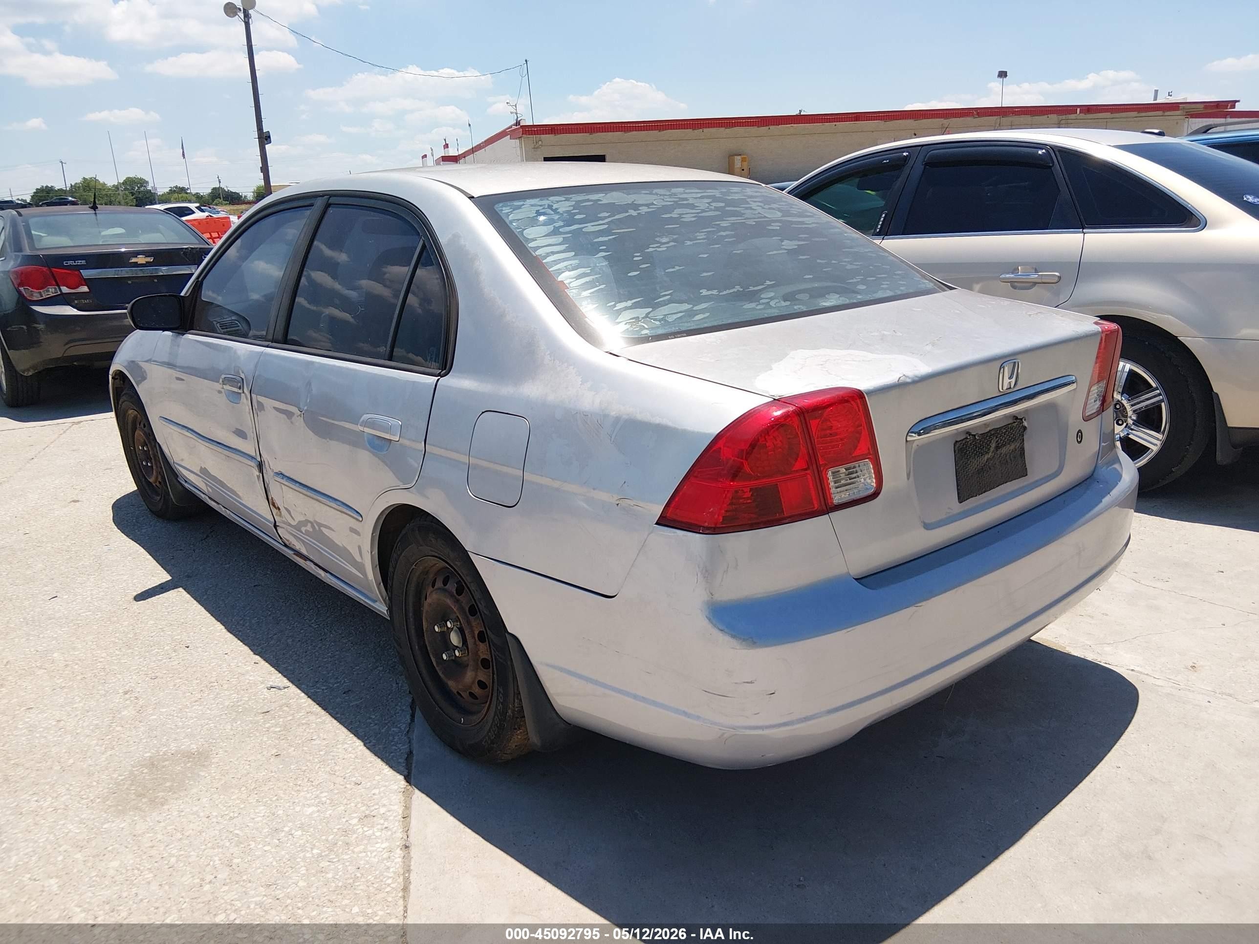 2003 Honda Civic Ex Silver vin: 2HGES26783H588800
