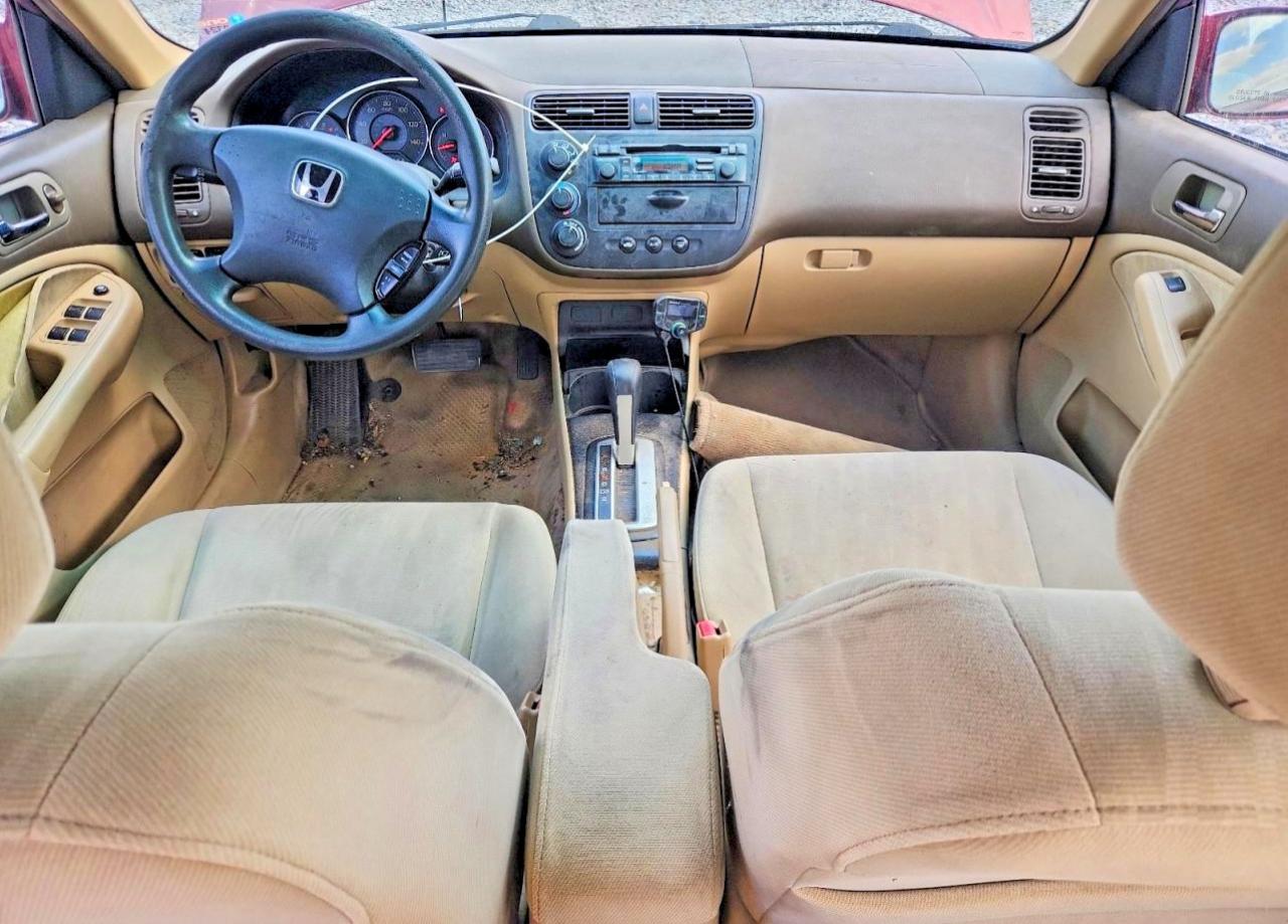 2004 Honda Civic Ex Burgundy vin: 2HGES26784H508980