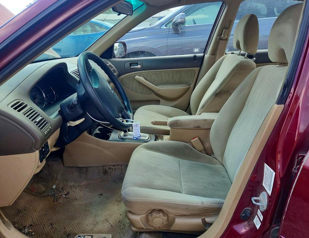 2004 Honda Civic Ex Burgundy vin: 2HGES26784H508980