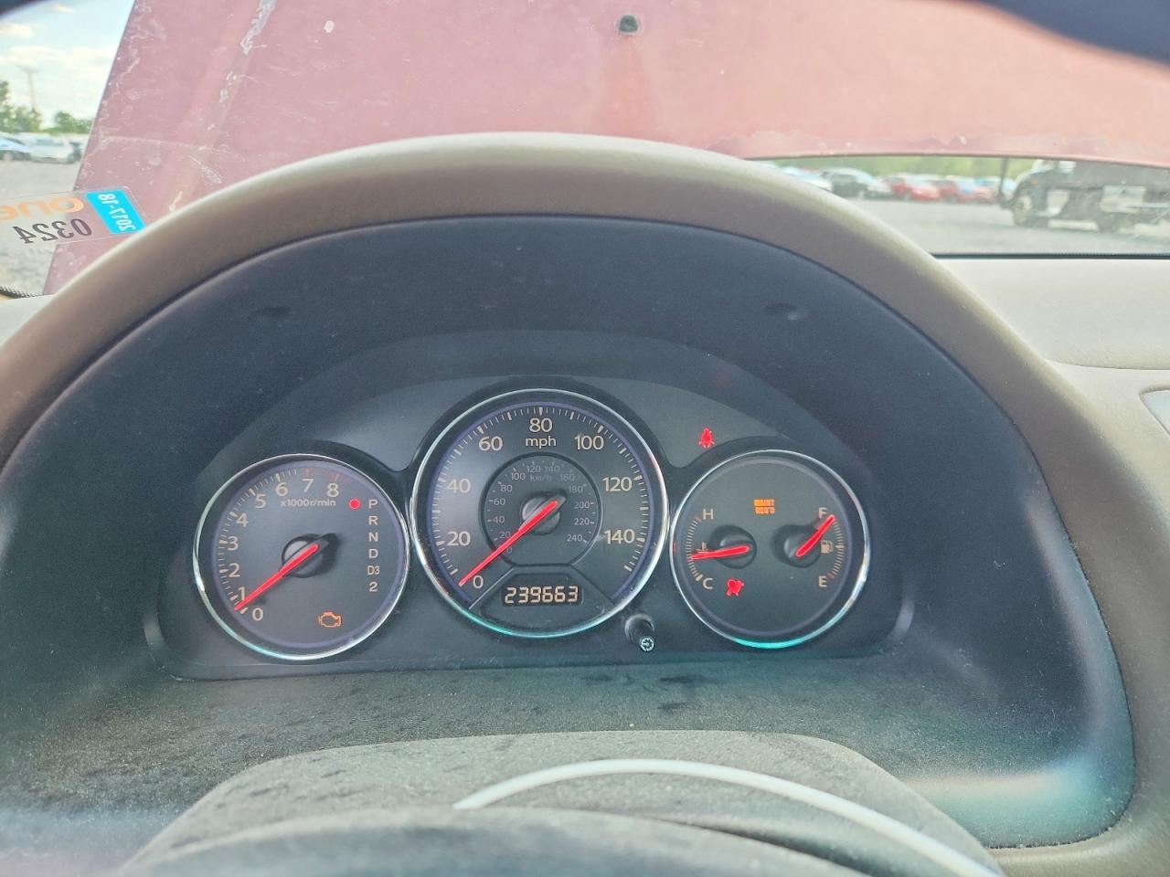 2004 Honda Civic Ex Burgundy vin: 2HGES26784H508980