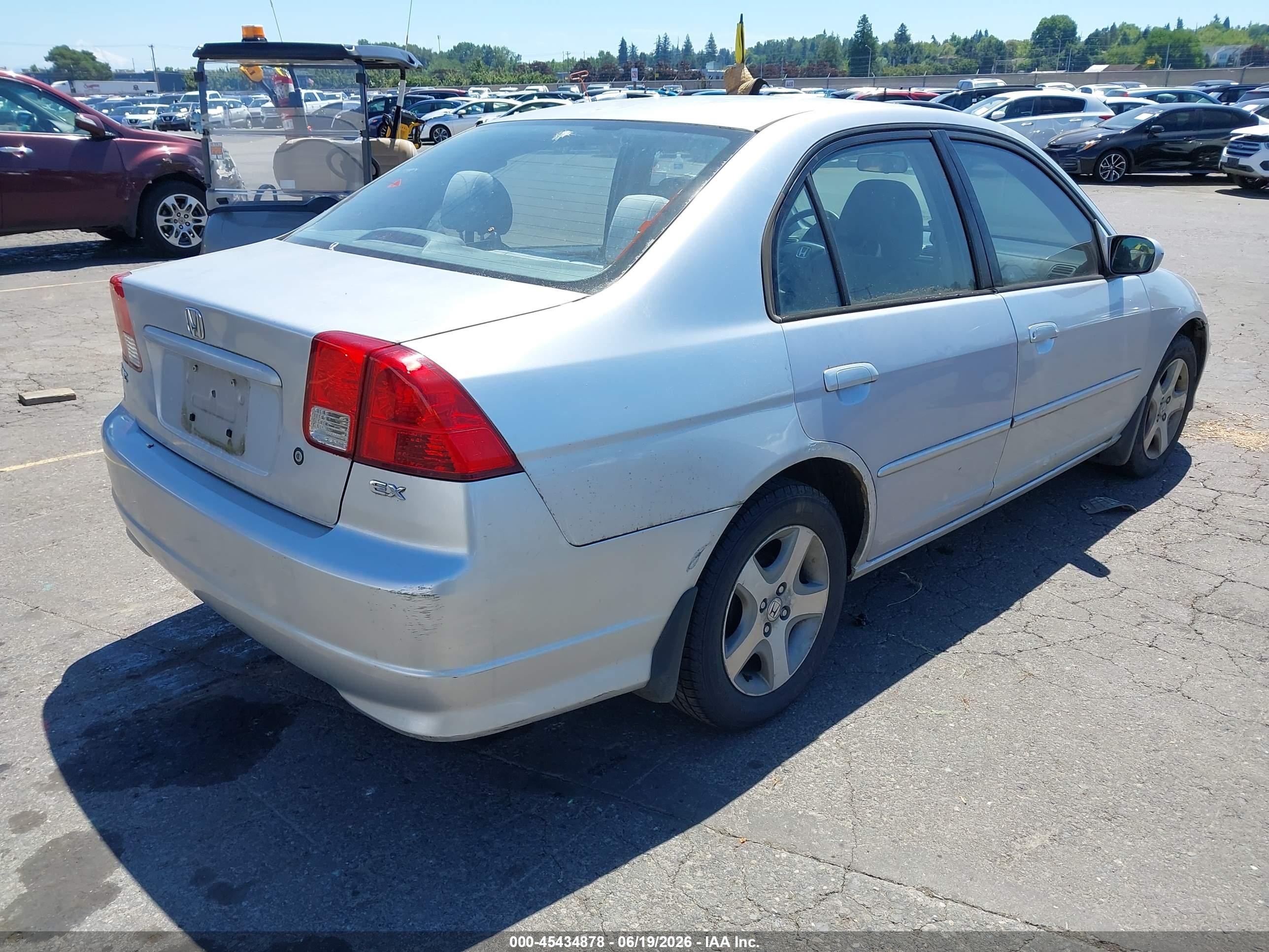 2004 Honda Civic Ex Silver vin: 2HGES26784H527769