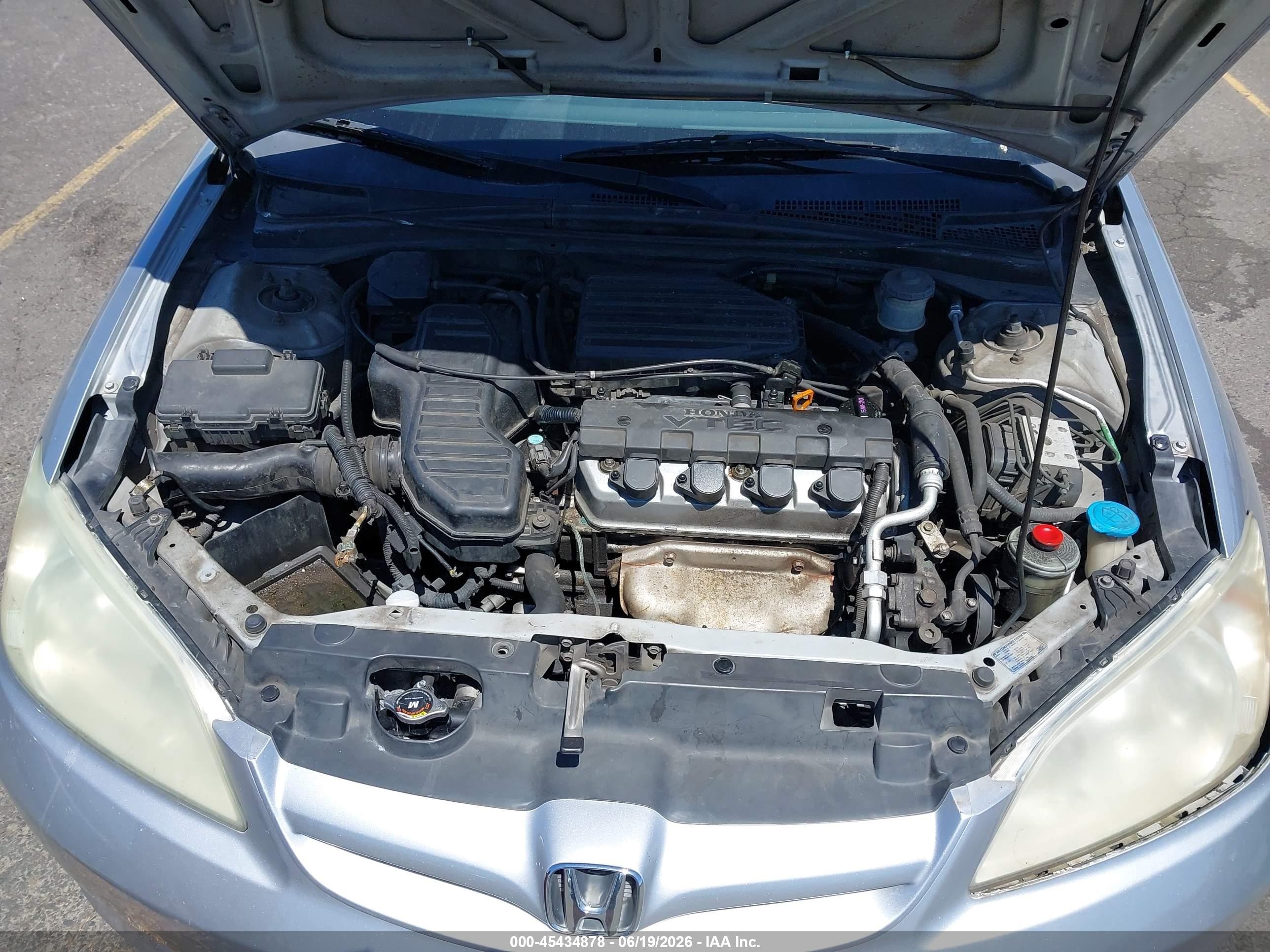 2004 Honda Civic Ex Silver vin: 2HGES26784H527769