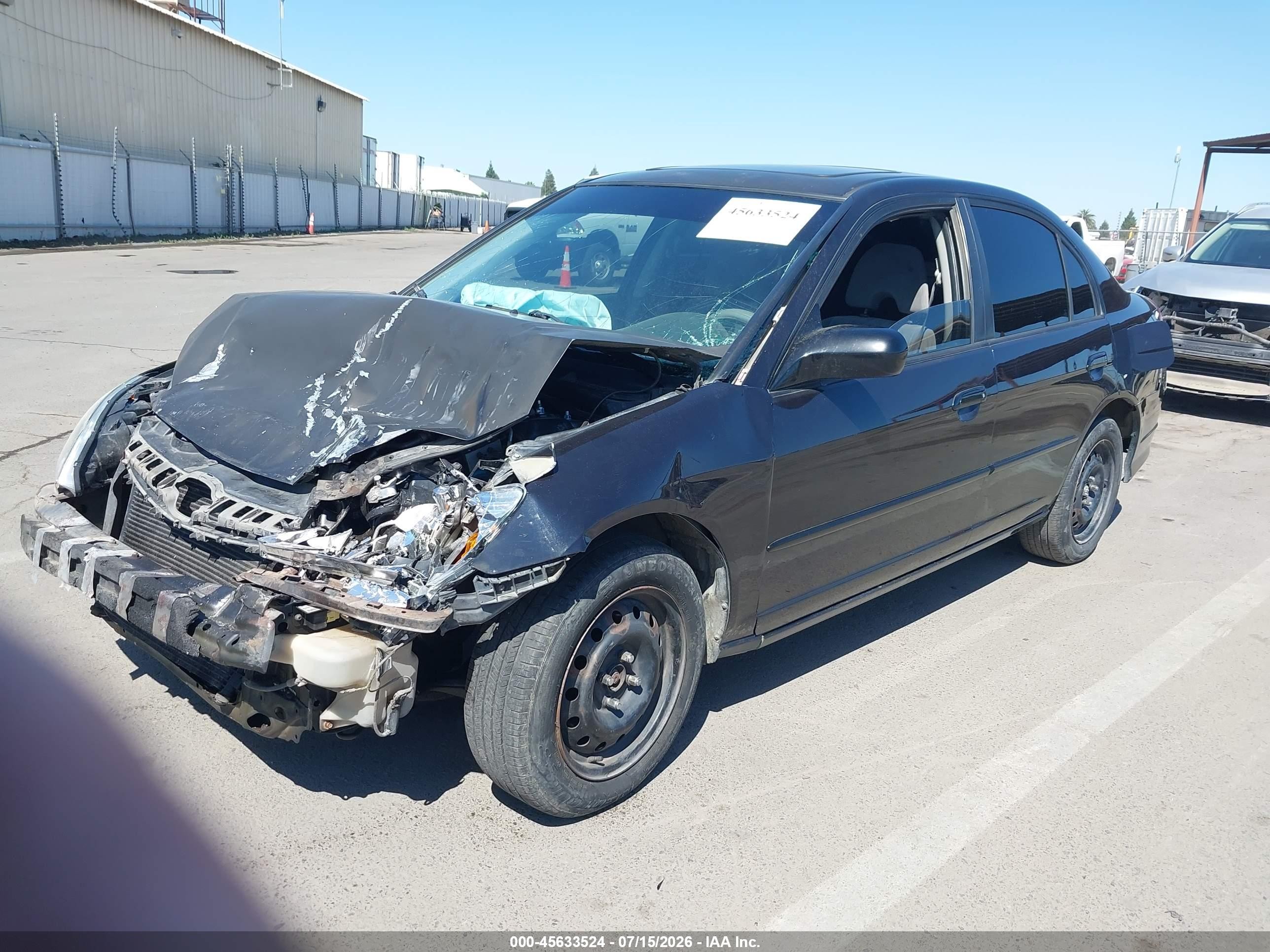 2004 Honda Civic Ex Black vin: 2HGES26784H565177