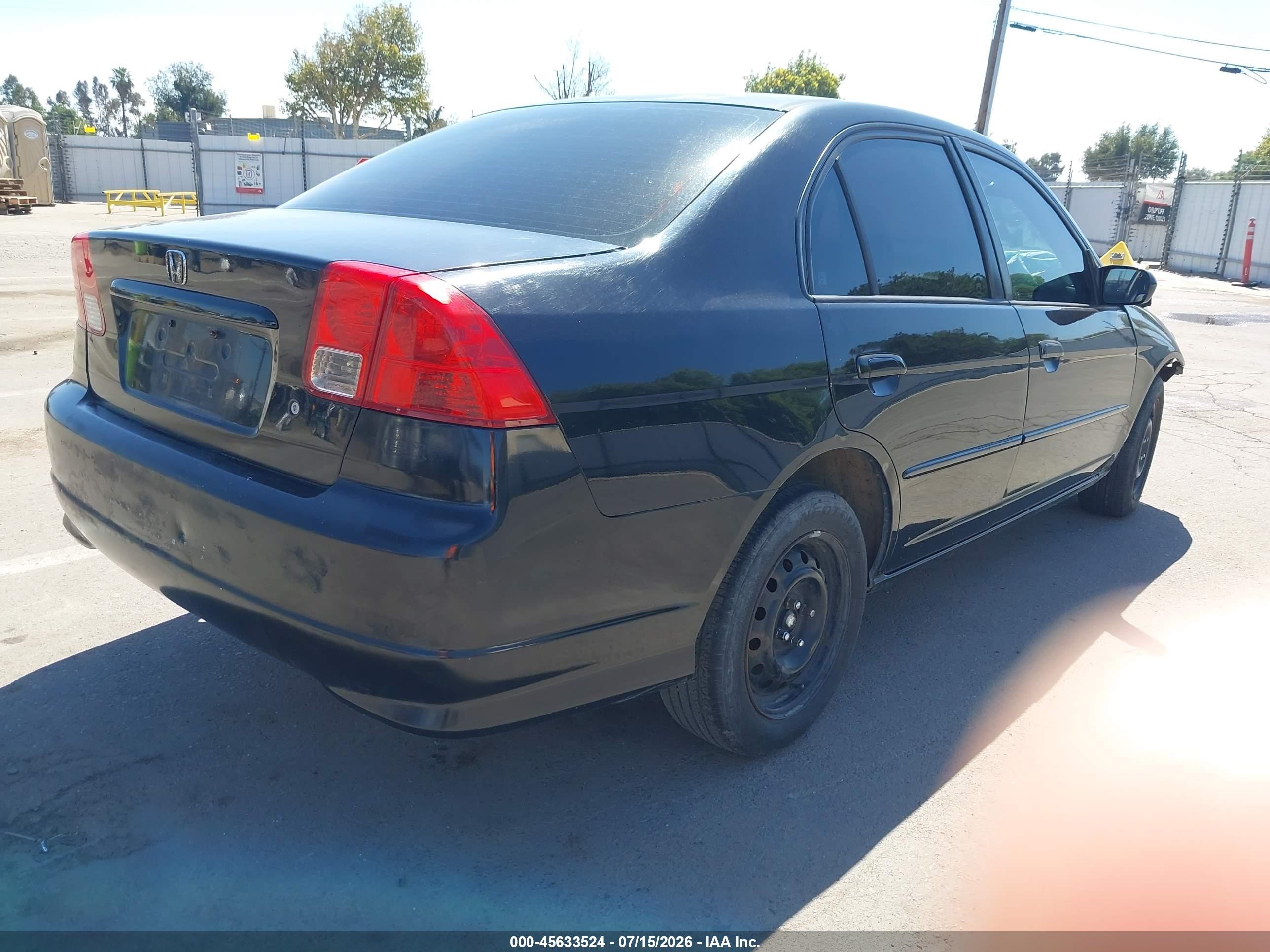 2004 Honda Civic Ex Black vin: 2HGES26784H565177