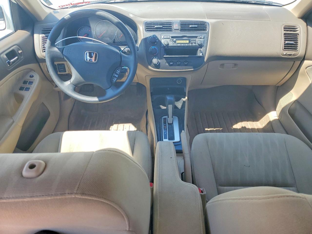 2005 Honda Civic Ex White vin: 2HGES26785H536652