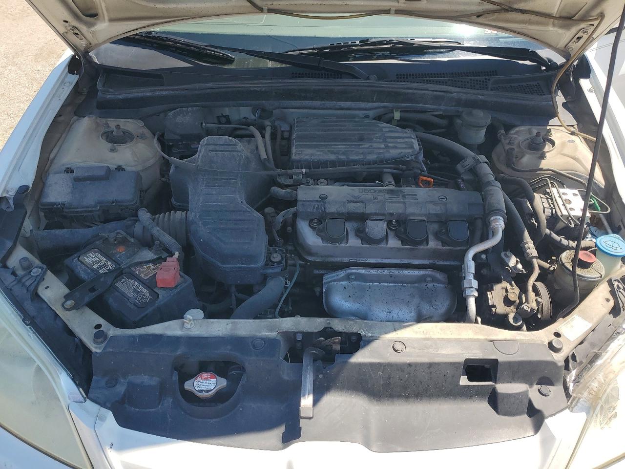 2005 Honda Civic Ex White vin: 2HGES26785H536652