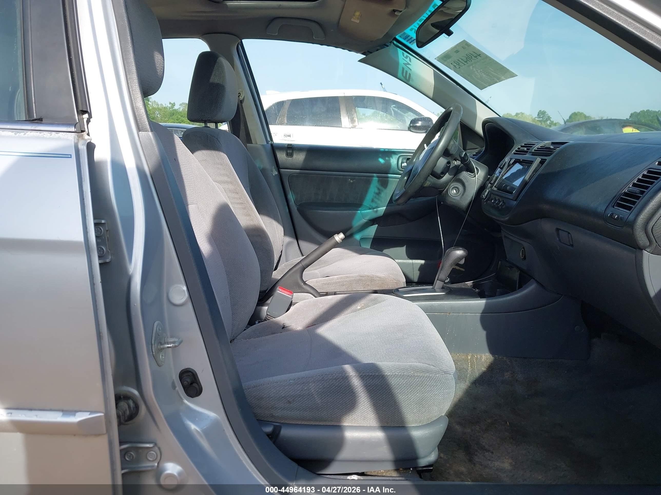 2002 Honda Civic Ex Серебряный vin: 2HGES26792H501453
