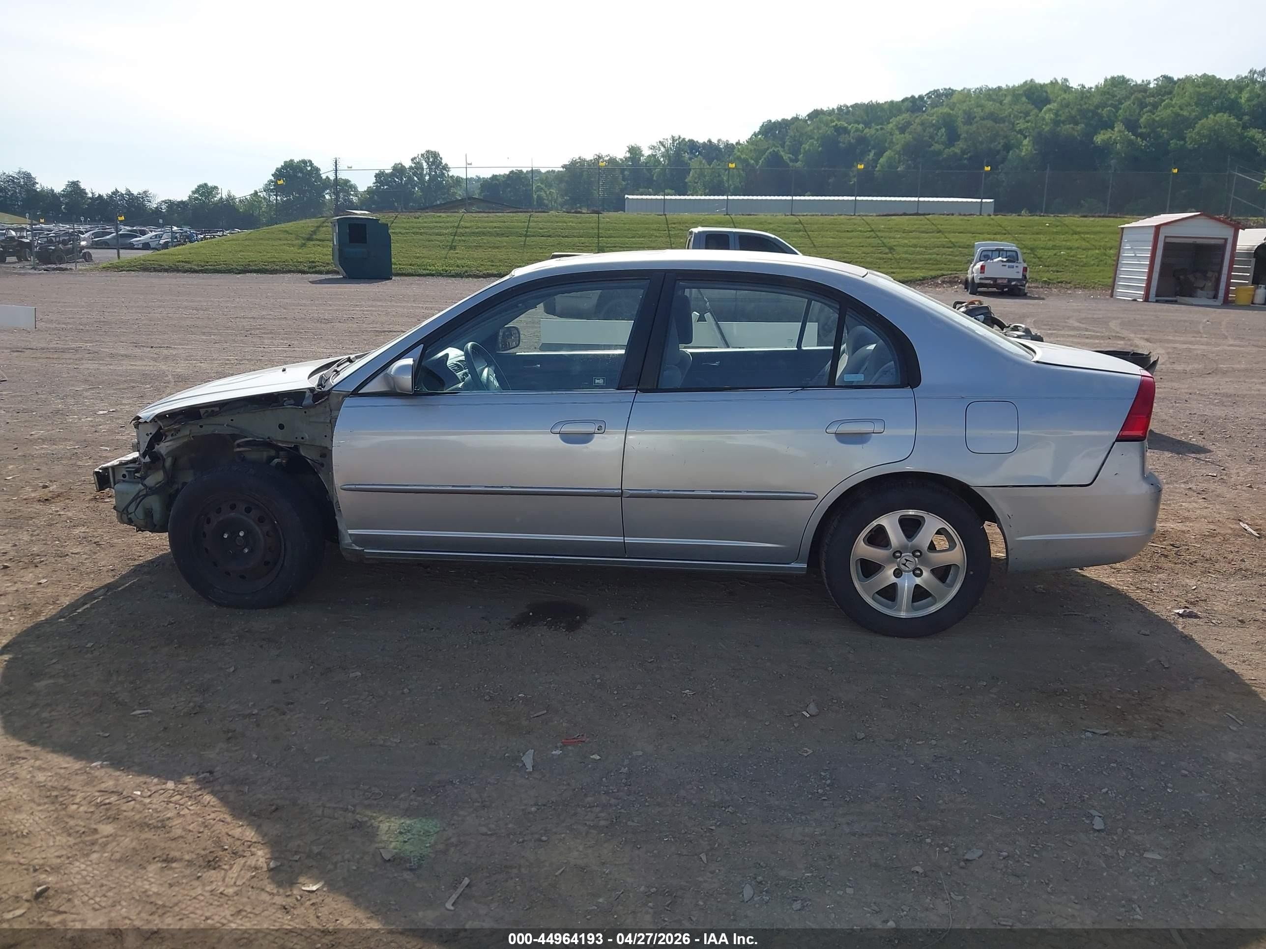 2002 Honda Civic Ex Серебряный vin: 2HGES26792H501453