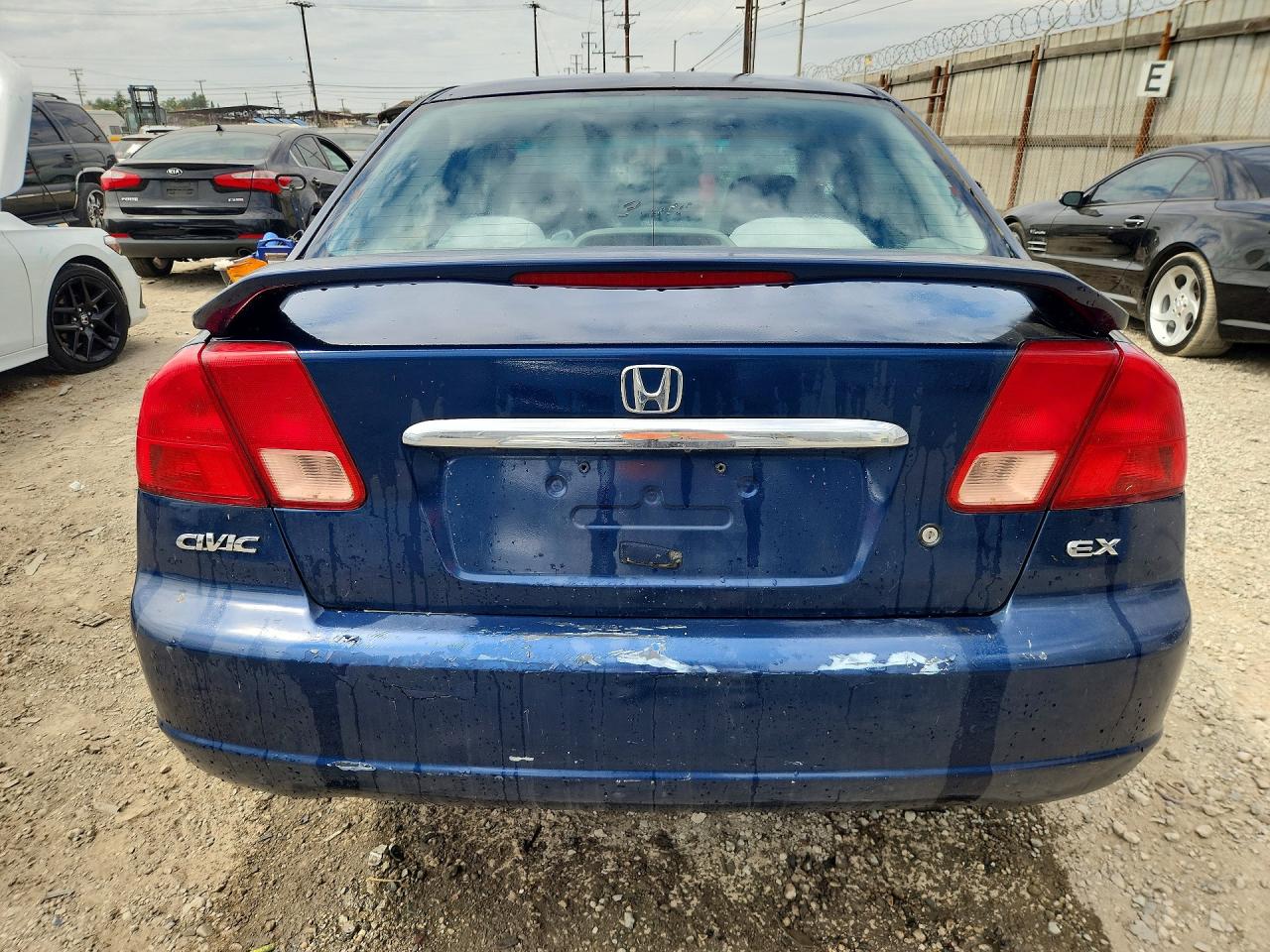 2002 Honda Civic Ex Blue vin: 2HGES26792H563967