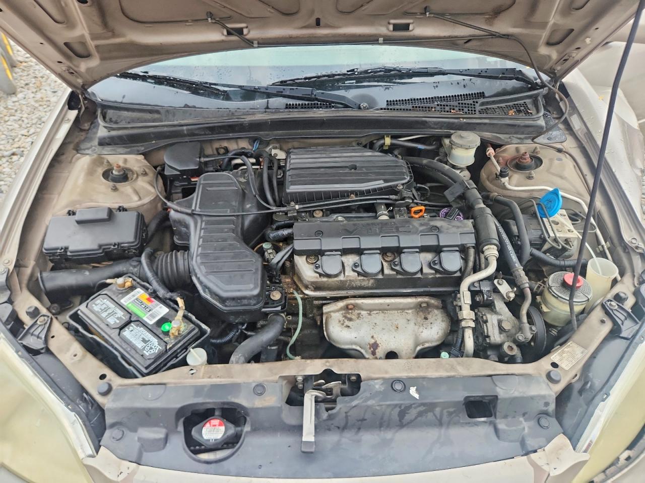 2002 Honda Civic Ex Beige vin: 2HGES26792H579151