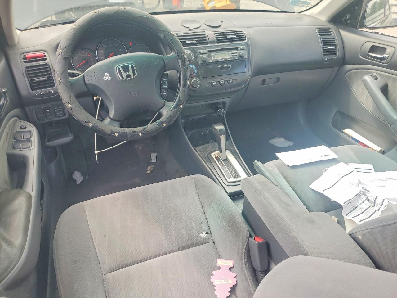 2003 Honda Civic Ex Черный vin: 2HGES26793H501079