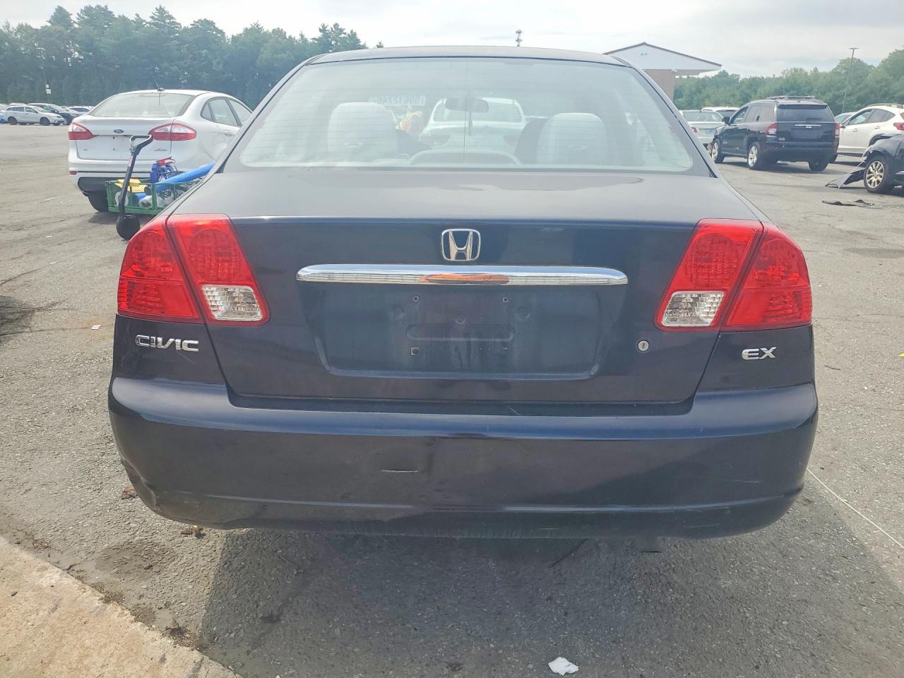 2003 Honda Civic Ex Черный vin: 2HGES26793H501079