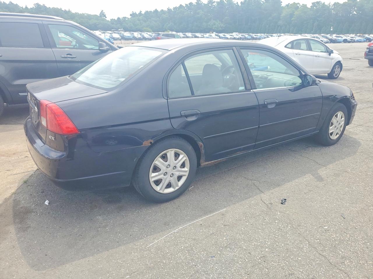 2003 Honda Civic Ex Черный vin: 2HGES26793H501079