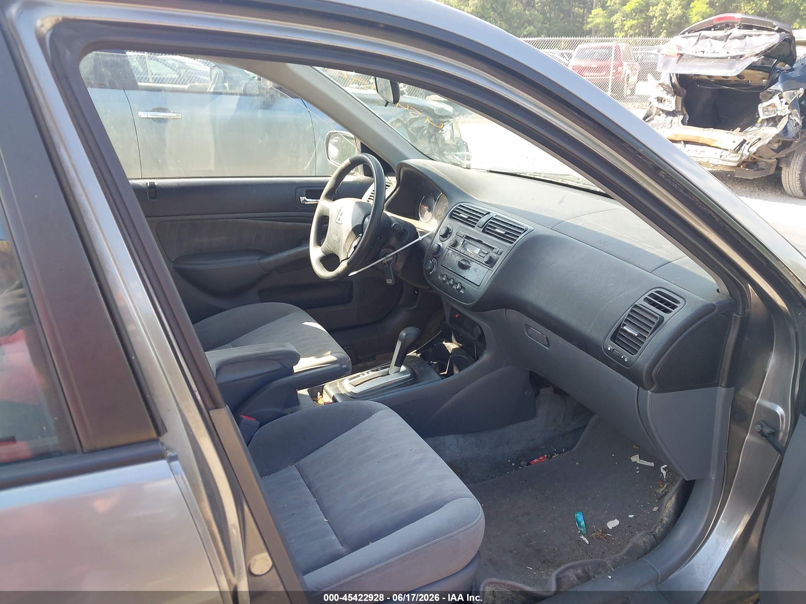 2004 Honda Civic Ex Gray vin: 2HGES26794H507725