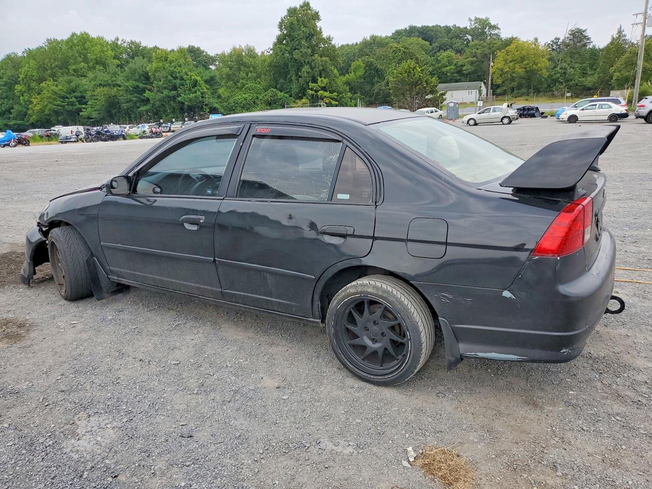2004 Honda Civic Ex Black vin: 2HGES26794H528199