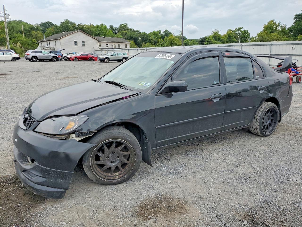2004 Honda Civic Ex Black vin: 2HGES26794H528199