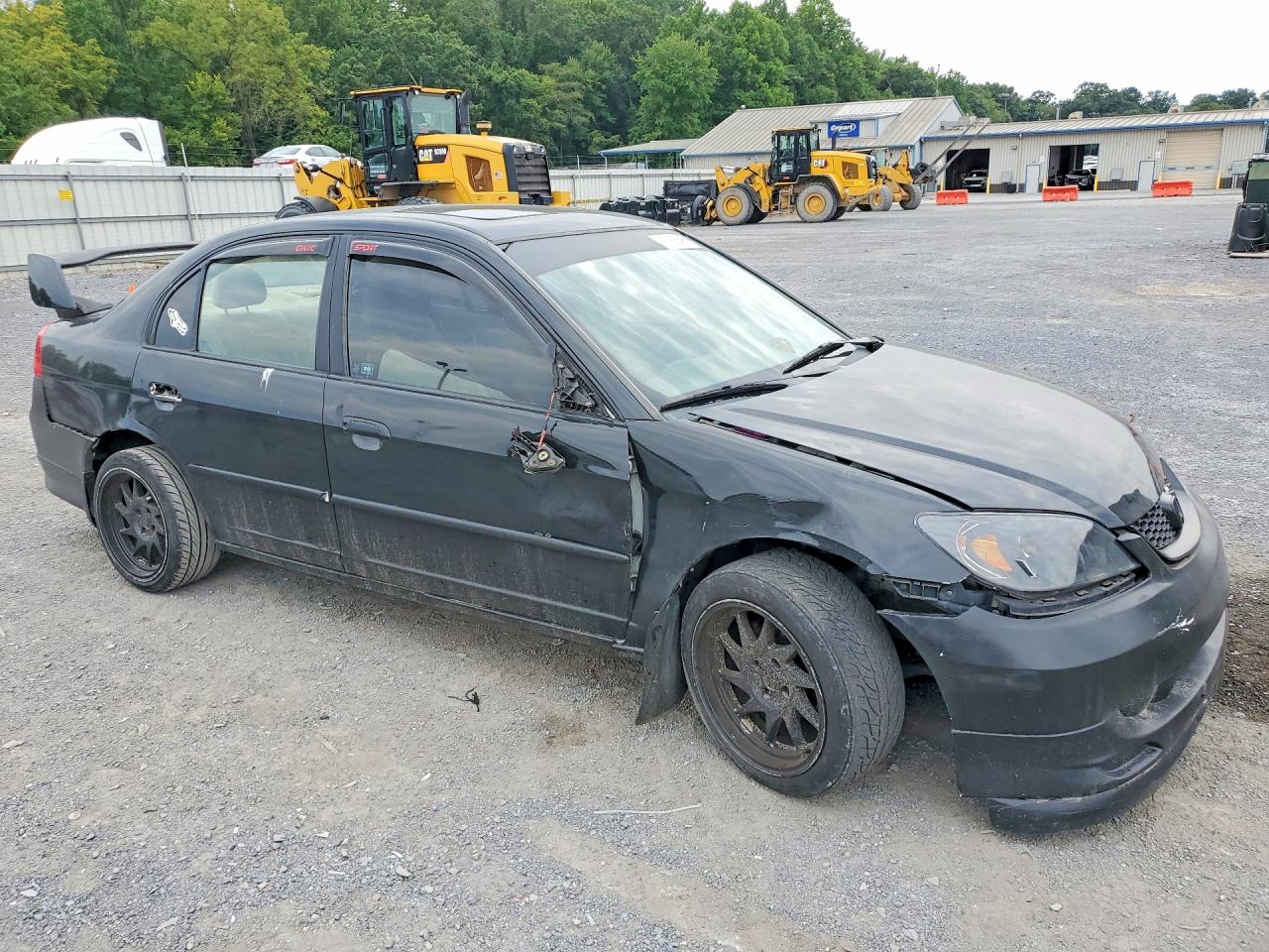 2004 Honda Civic Ex Black vin: 2HGES26794H528199