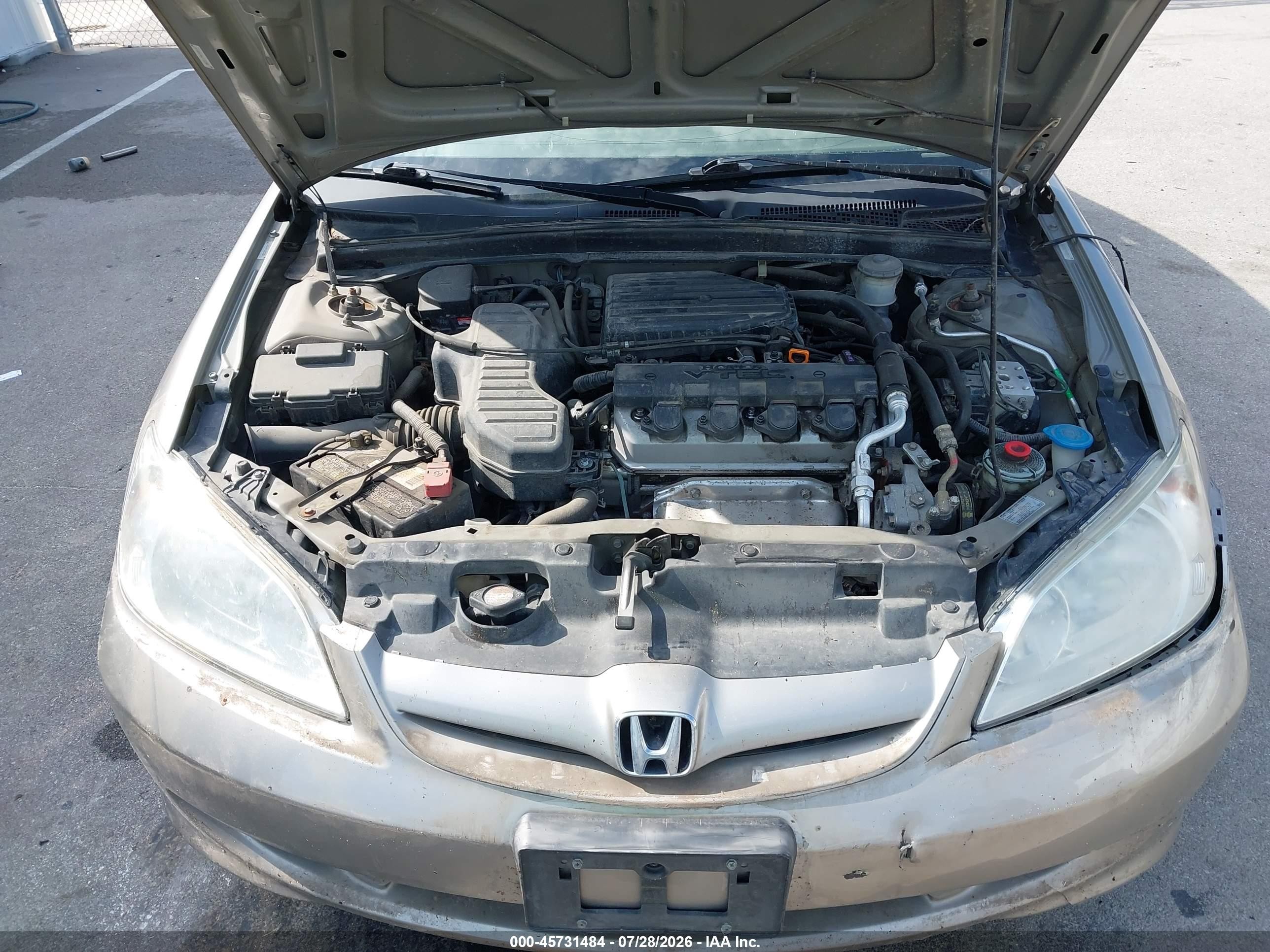2004 Honda Civic Ex Brown vin: 2HGES26794H588919