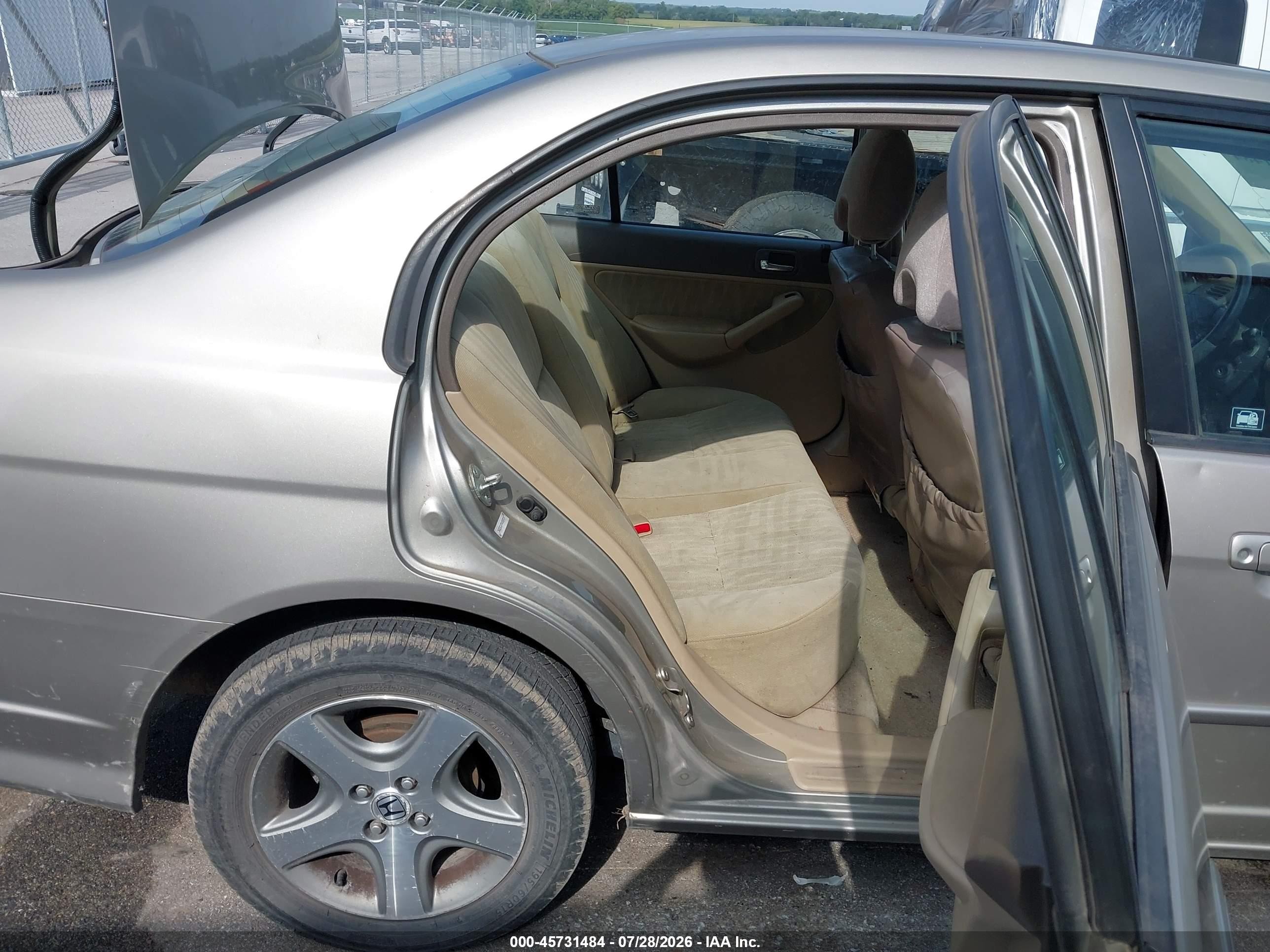 2004 Honda Civic Ex Brown vin: 2HGES26794H588919