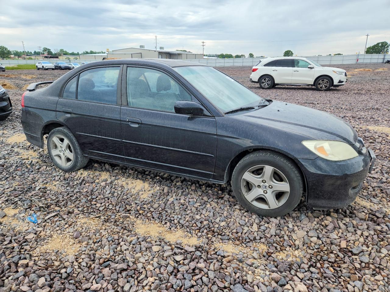 2004 Honda Civic Ex Black vin: 2HGES26794H591514