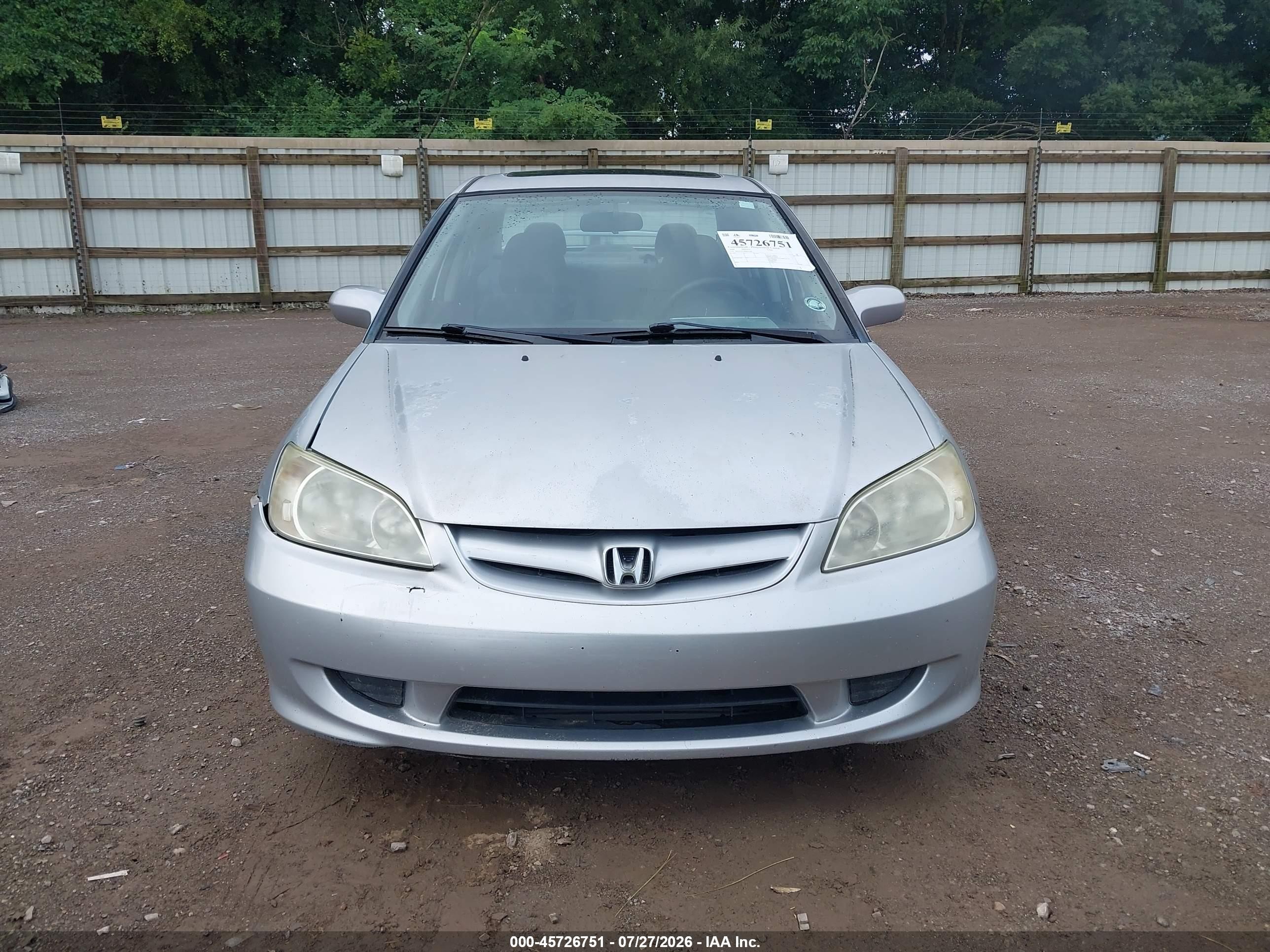 2004 Honda Civic Ex Silver vin: 2HGES26794H642588