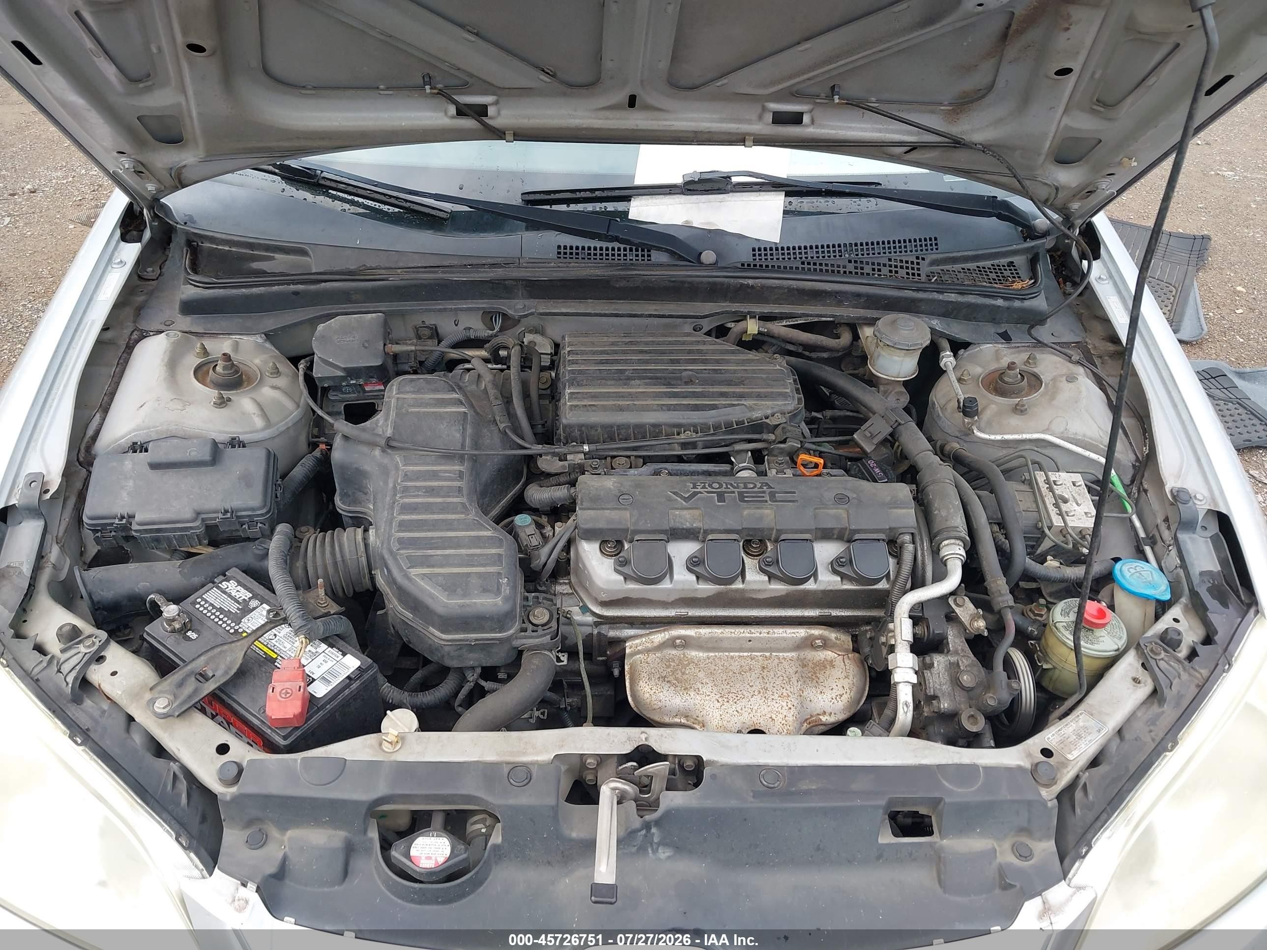 2004 Honda Civic Ex Silver vin: 2HGES26794H642588