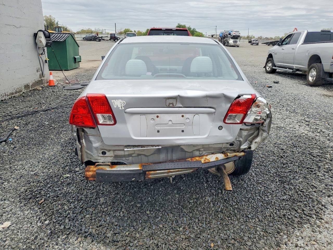 2005 Honda Civic Ex Silver vin: 2HGES26795H527894