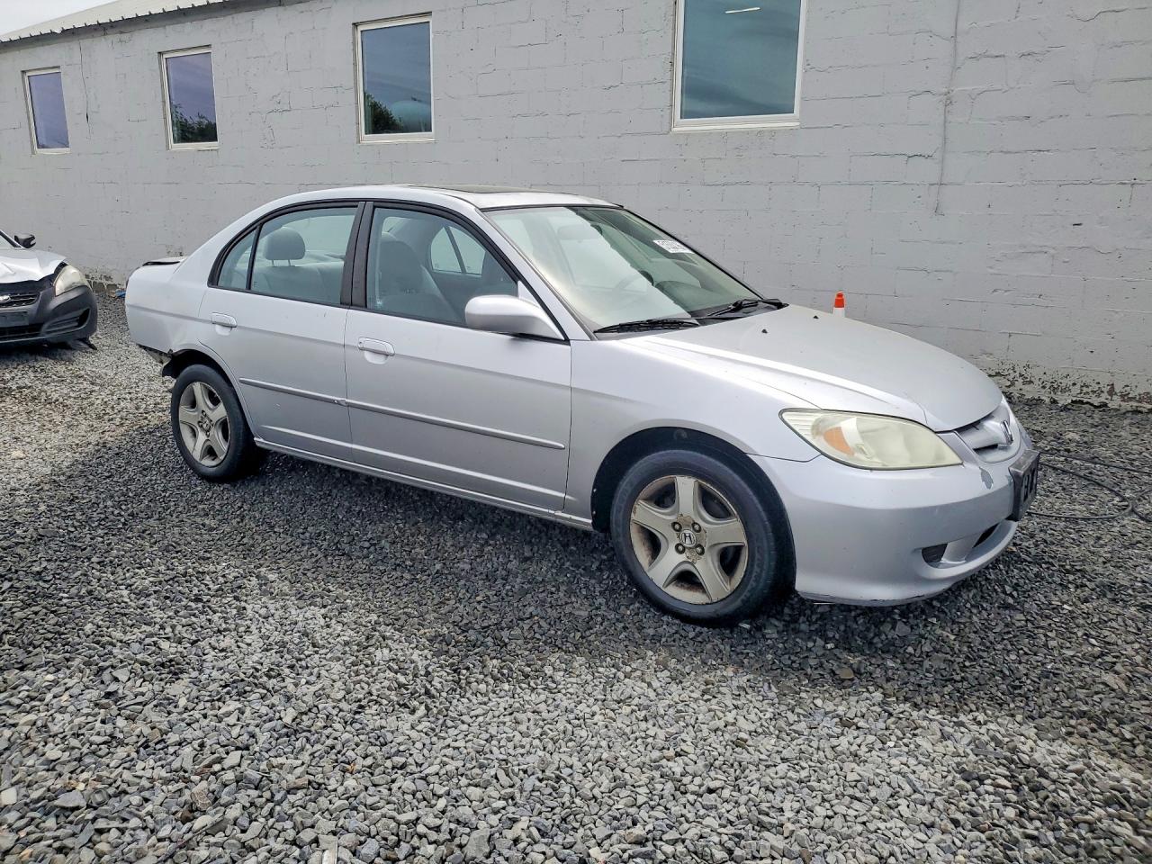 2005 Honda Civic Ex Silver vin: 2HGES26795H527894