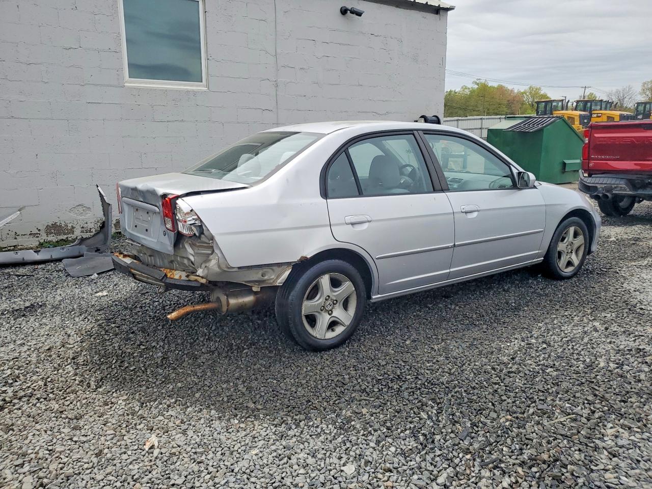2005 Honda Civic Ex Silver vin: 2HGES26795H527894