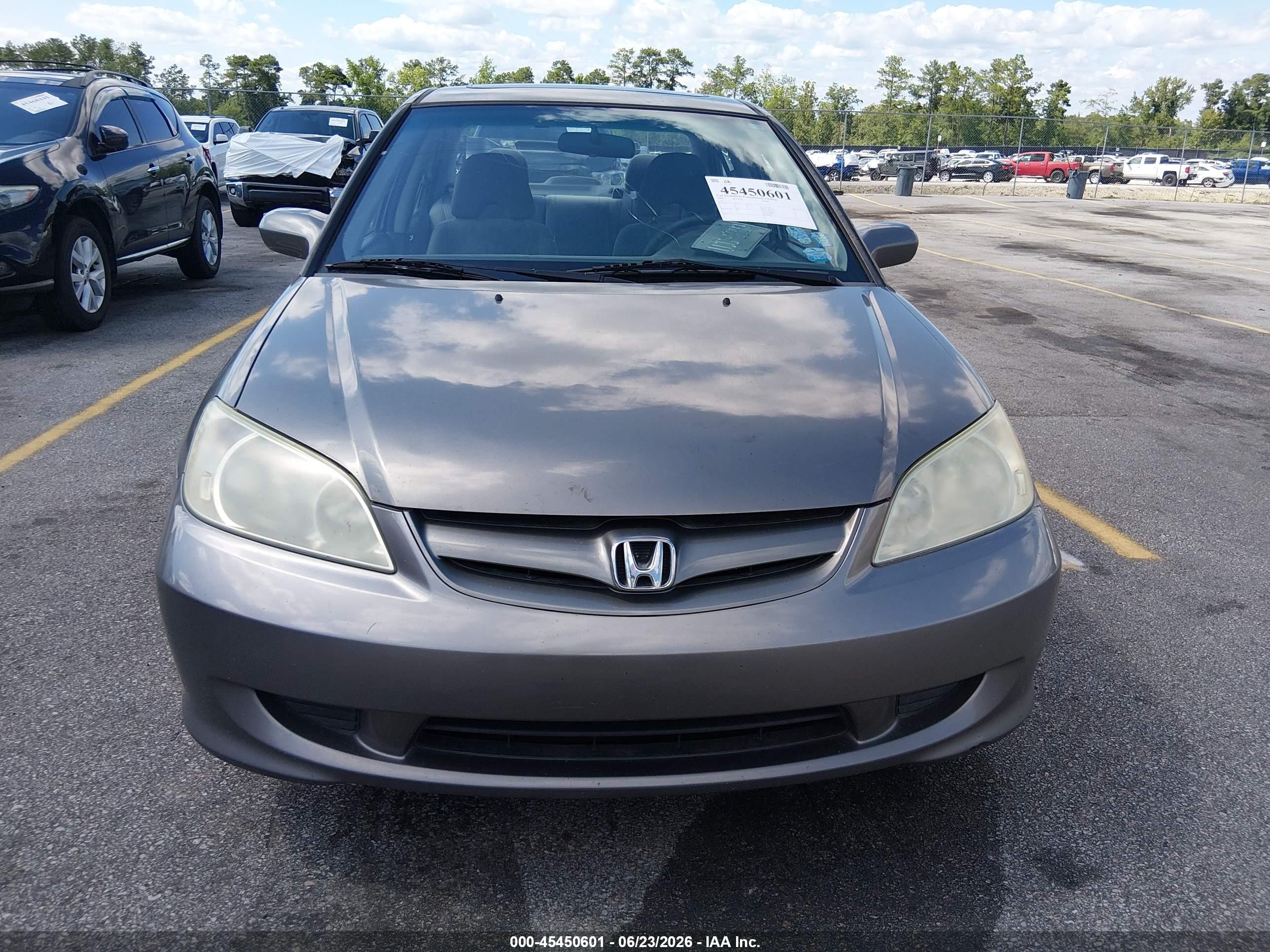 2005 Honda Civic Ex Silver vin: 2HGES26795H574309