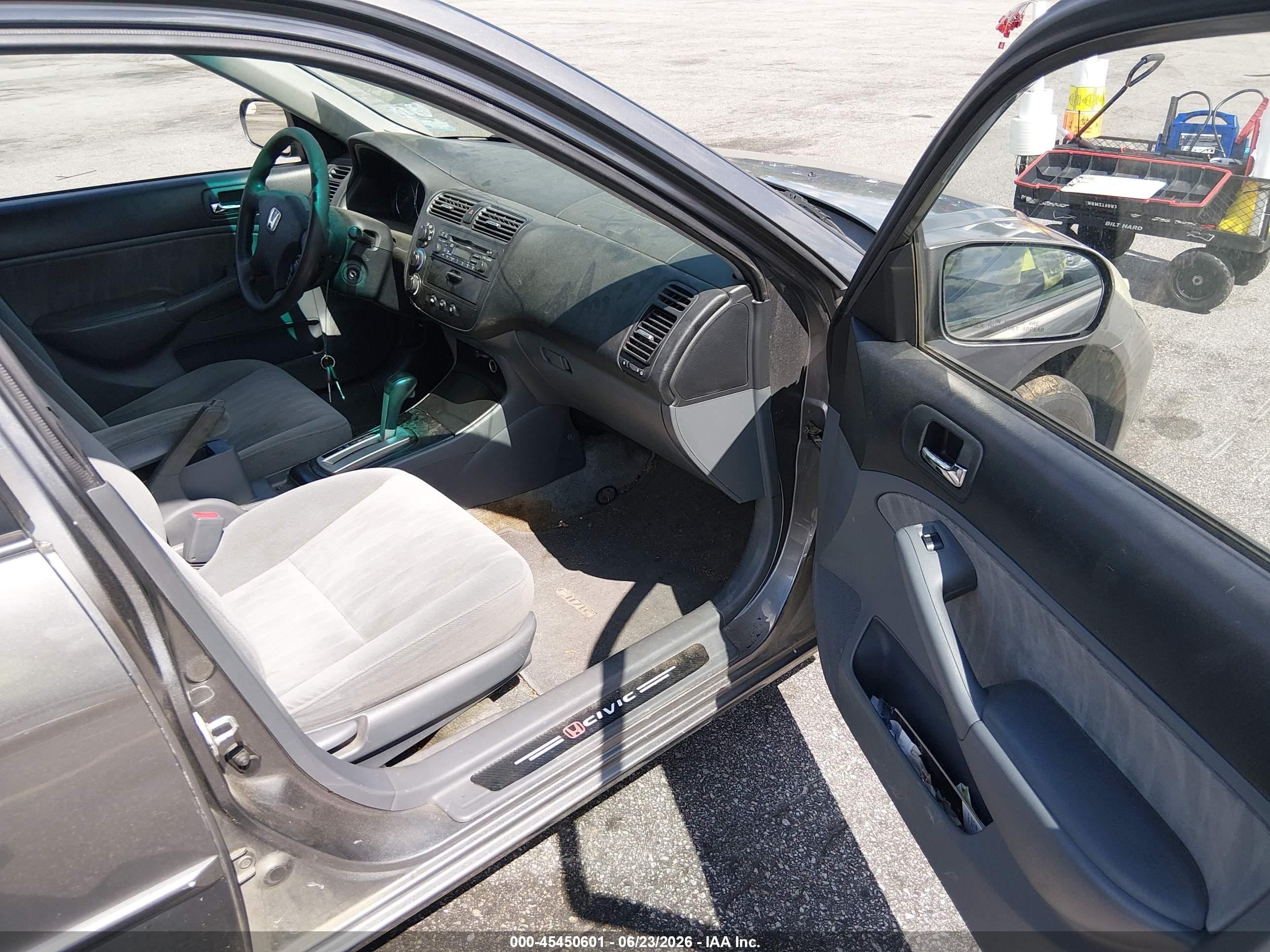 2005 Honda Civic Ex Silver vin: 2HGES26795H574309