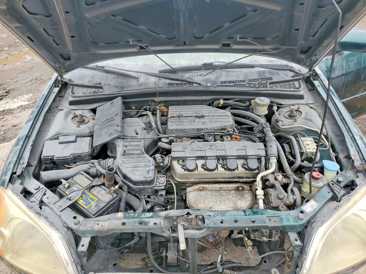 2001 Honda Civic Ex Green vin: 2HGES267X1H512637