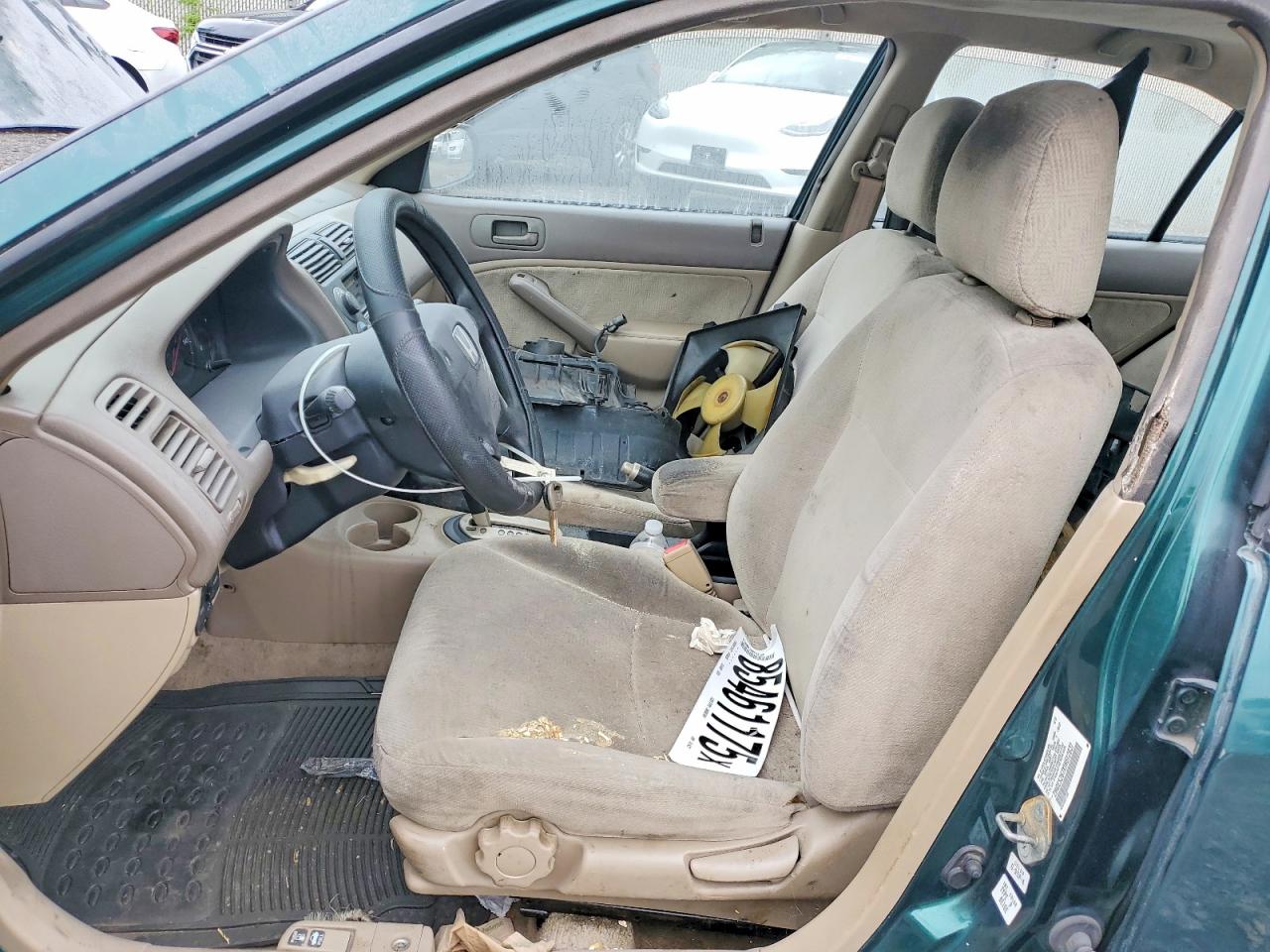 2001 Honda Civic Ex Green vin: 2HGES267X1H512637