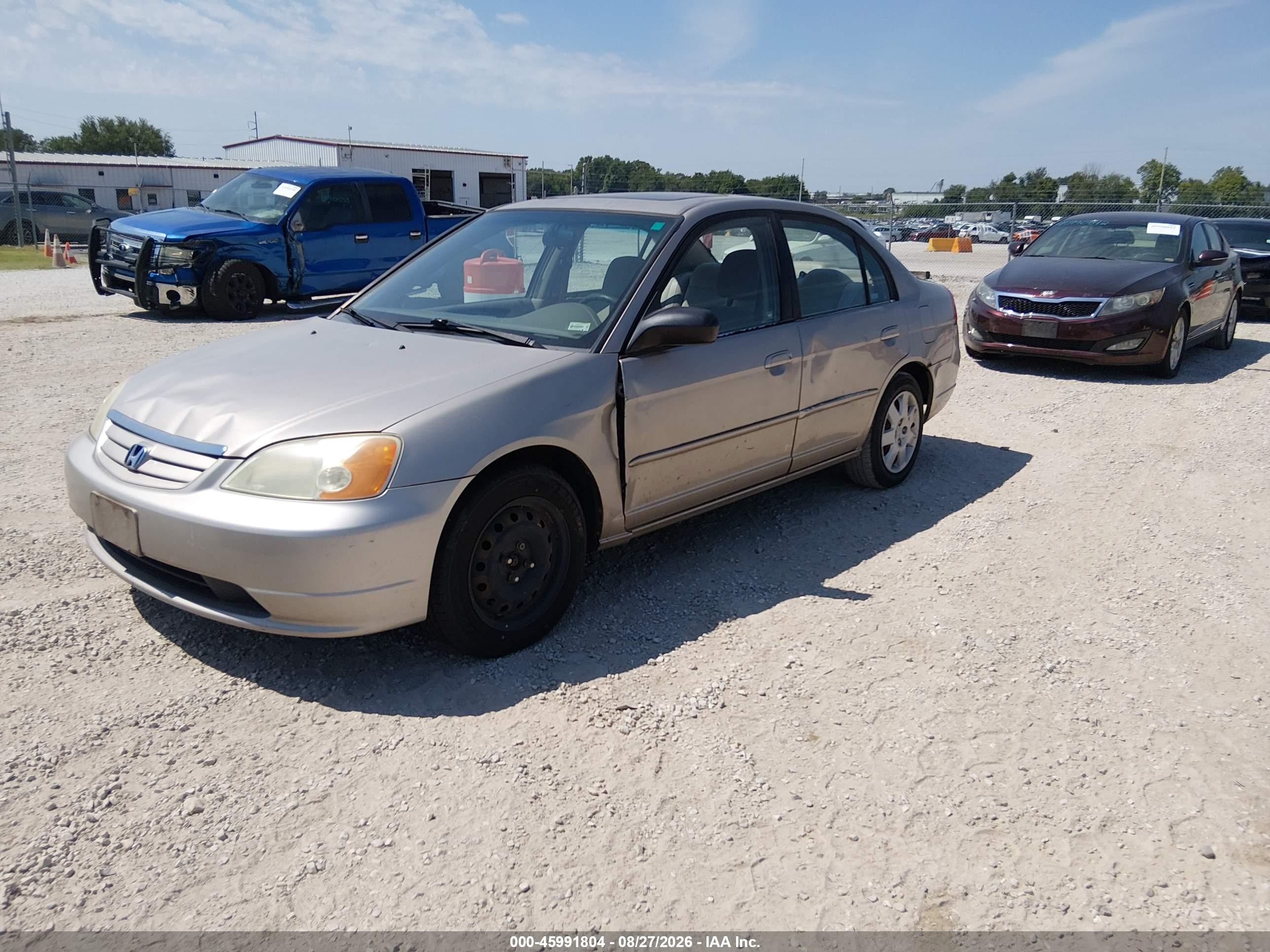 2001 Honda Civic Ex Tan vin: 2HGES267X1H554936