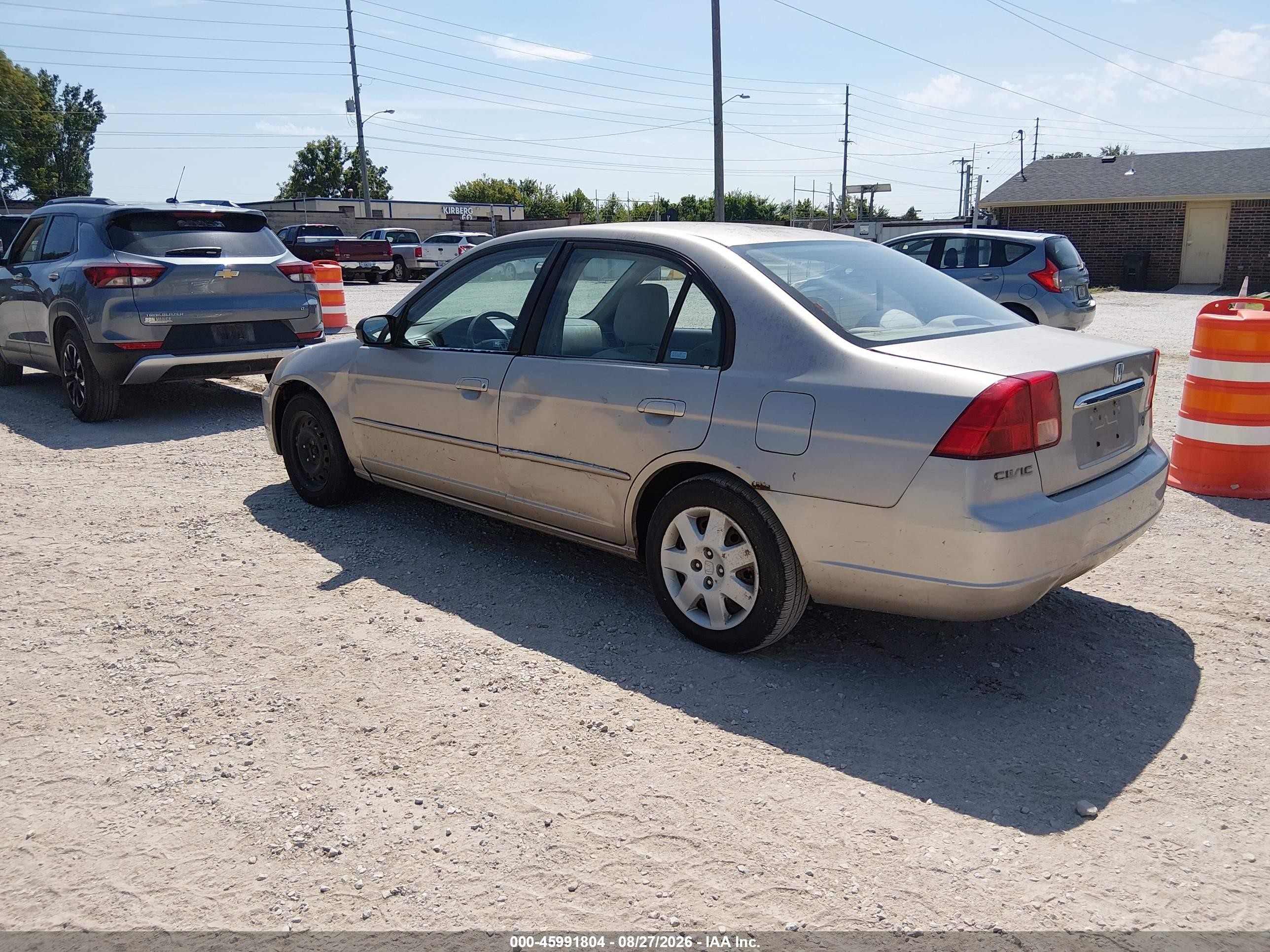 2001 Honda Civic Ex Tan vin: 2HGES267X1H554936